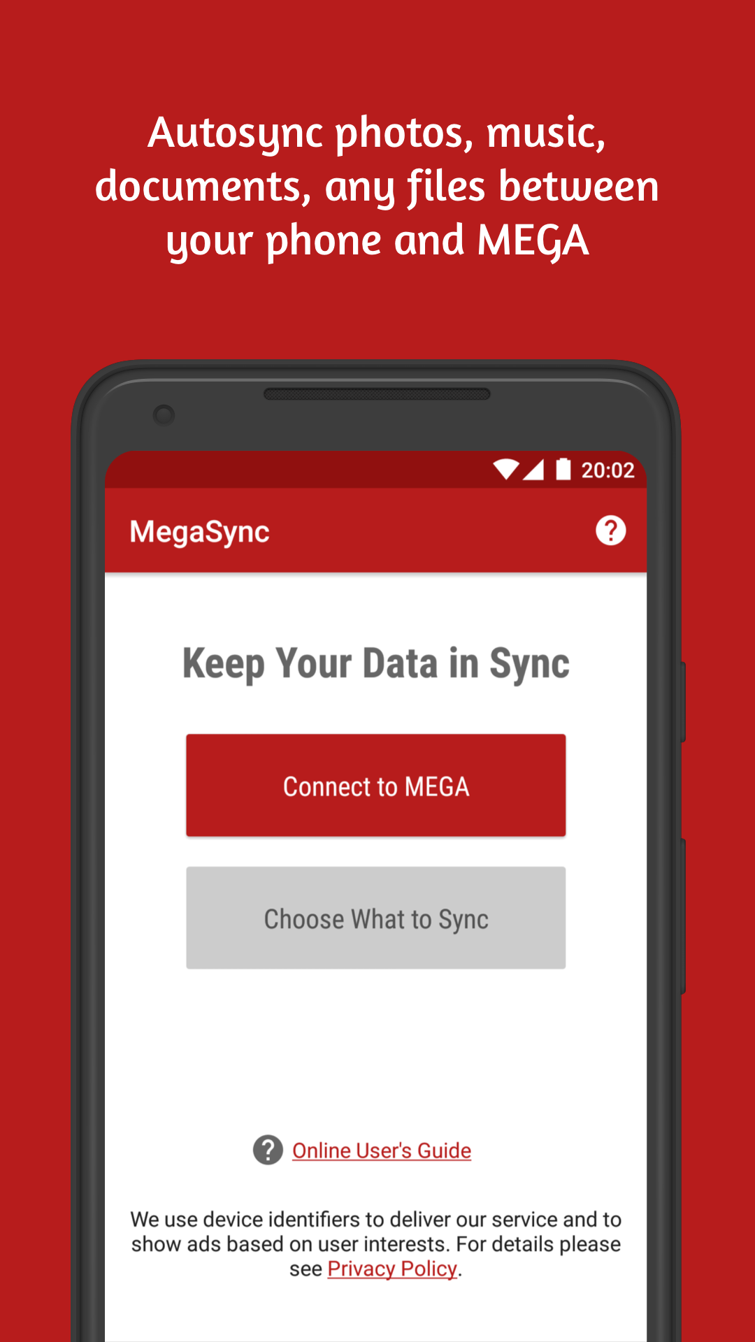 اسکرین شات 1 برنامه Autosync for MEGA - MegaSync