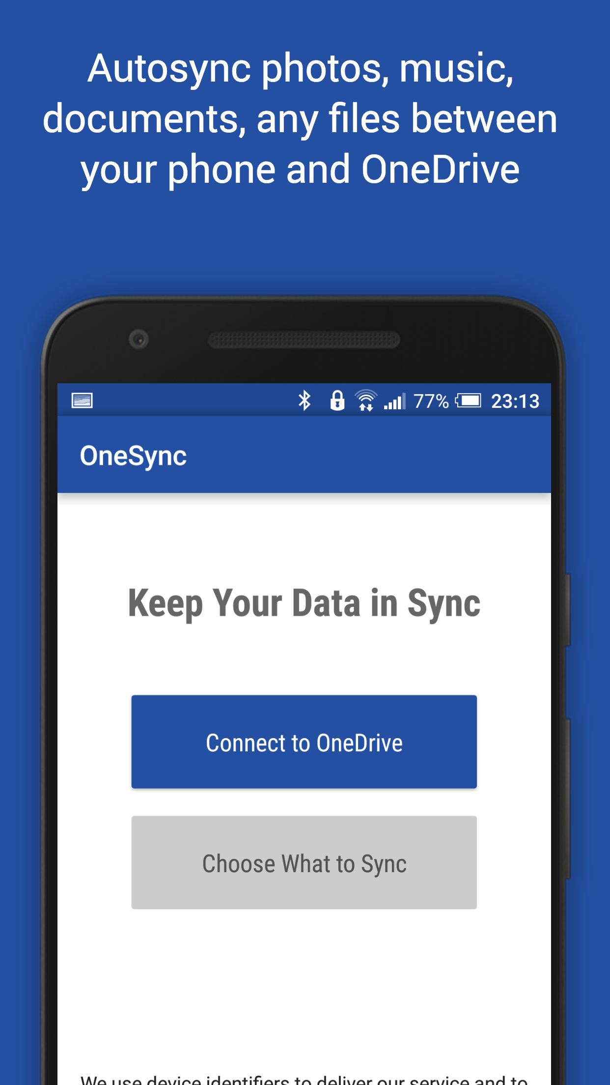 اسکرین شات 1 برنامه OneSync: Autosync for OneDrive