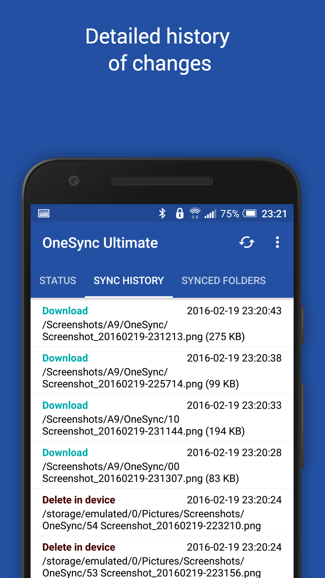 اسکرین شات 7 برنامه OneSync: Autosync for OneDrive