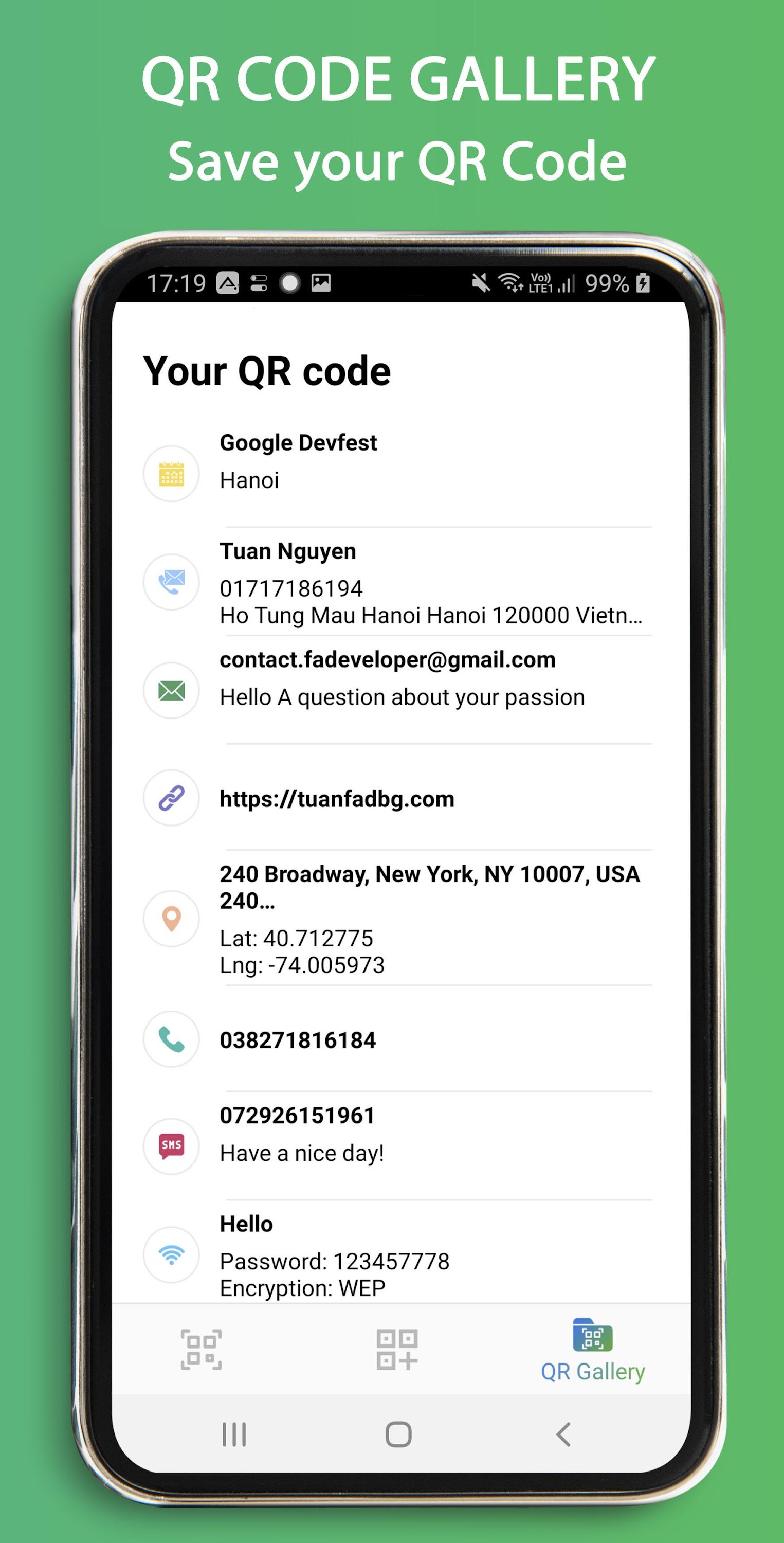 اسکرین شات 7 برنامه QR Code Scanner and Generator