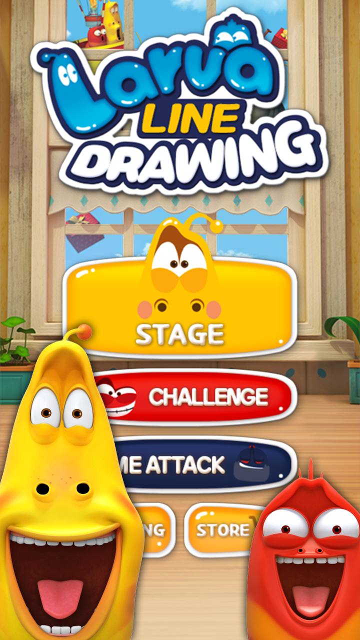 اسکرین شات 1 بازی Larva Drawing