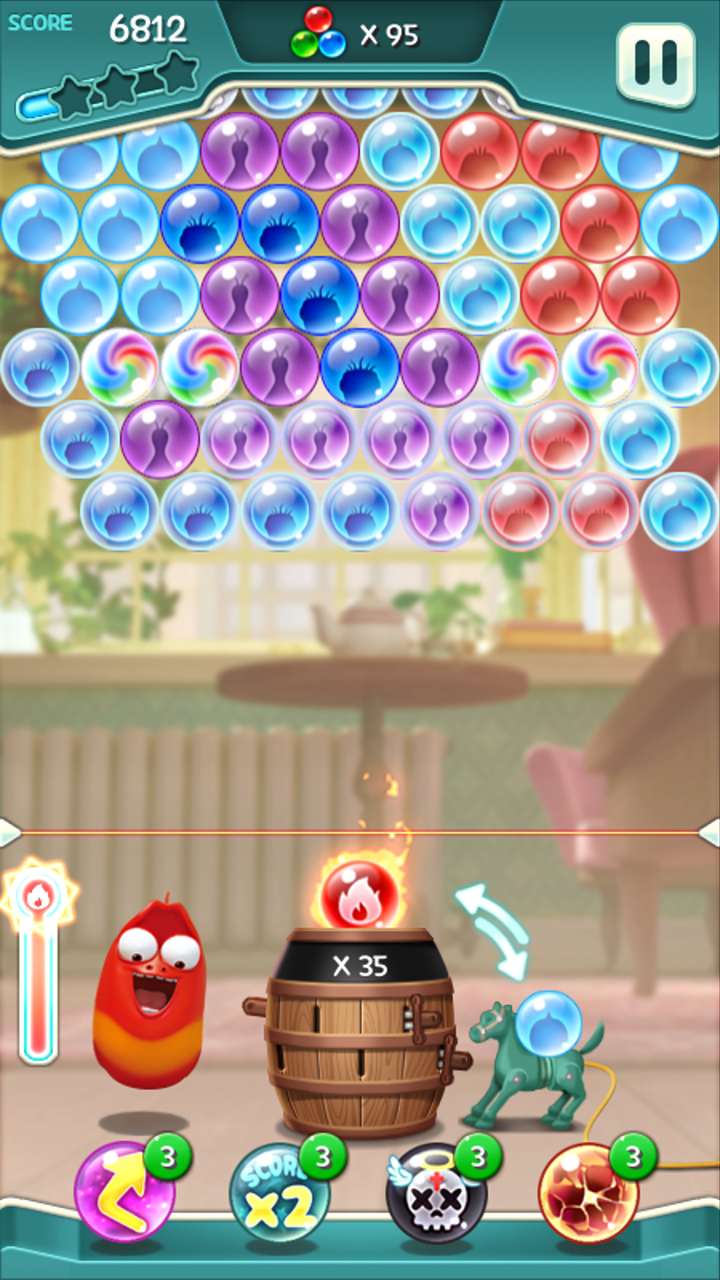 اسکرین شات 4 بازی Larva Bubble Pop