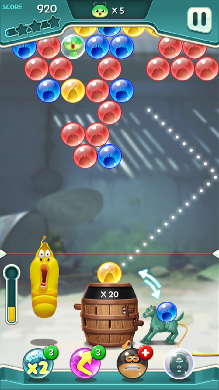اسکرین شات 1 بازی Larva Bubble Pop