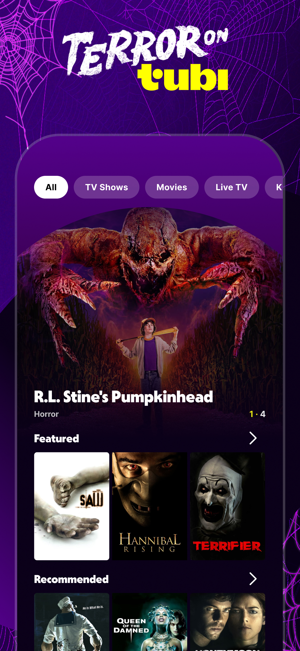 اسکرین شات 1 برنامه Tubi: Free Movies & Live TV