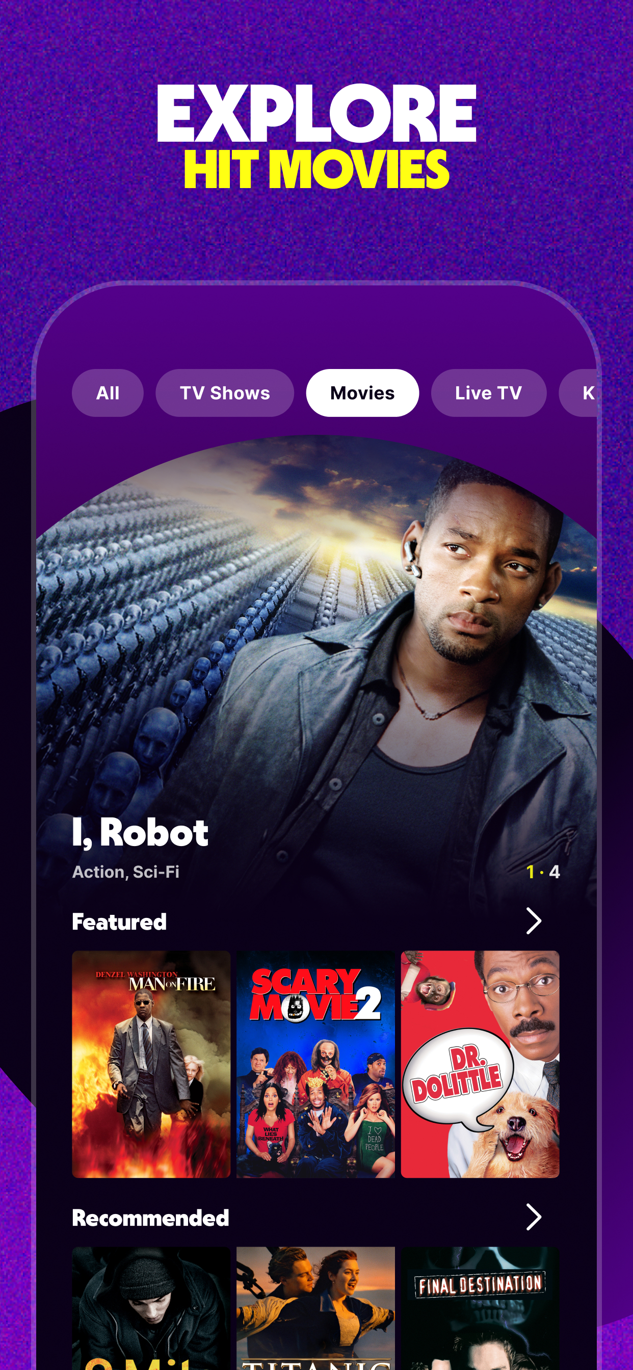 اسکرین شات 4 برنامه Tubi: Free Movies & Live TV