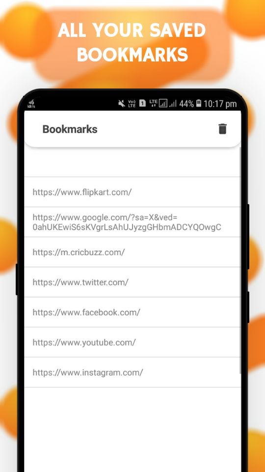 اسکرین شات 5 برنامه Mini Browser: Indian Fast & Se