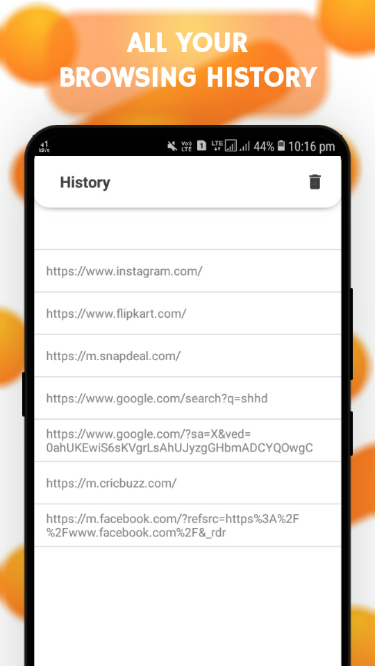 اسکرین شات 4 برنامه Mini Browser: Indian Fast & Se