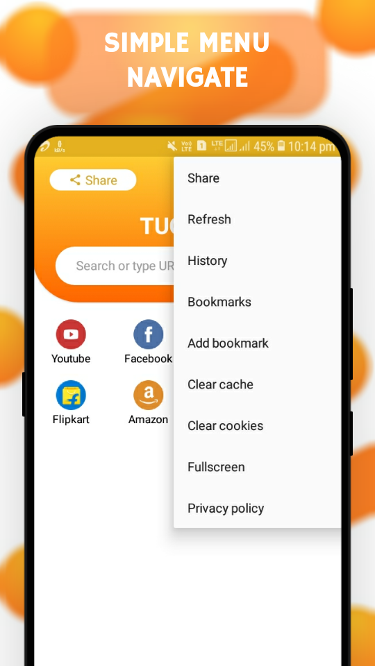 اسکرین شات 2 برنامه Mini Browser: Indian Fast & Se