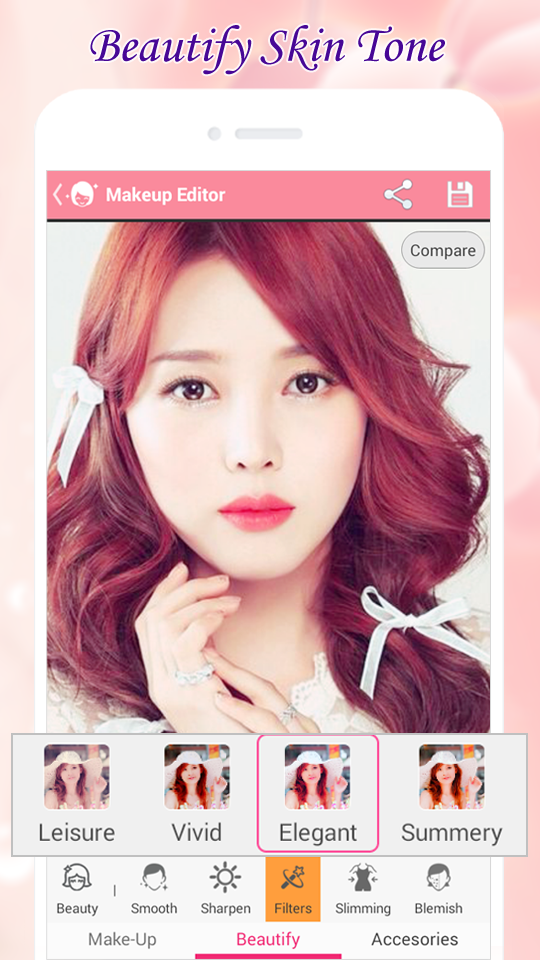 اسکرین شات 5 برنامه Beauty Makeup – Photo Makeover