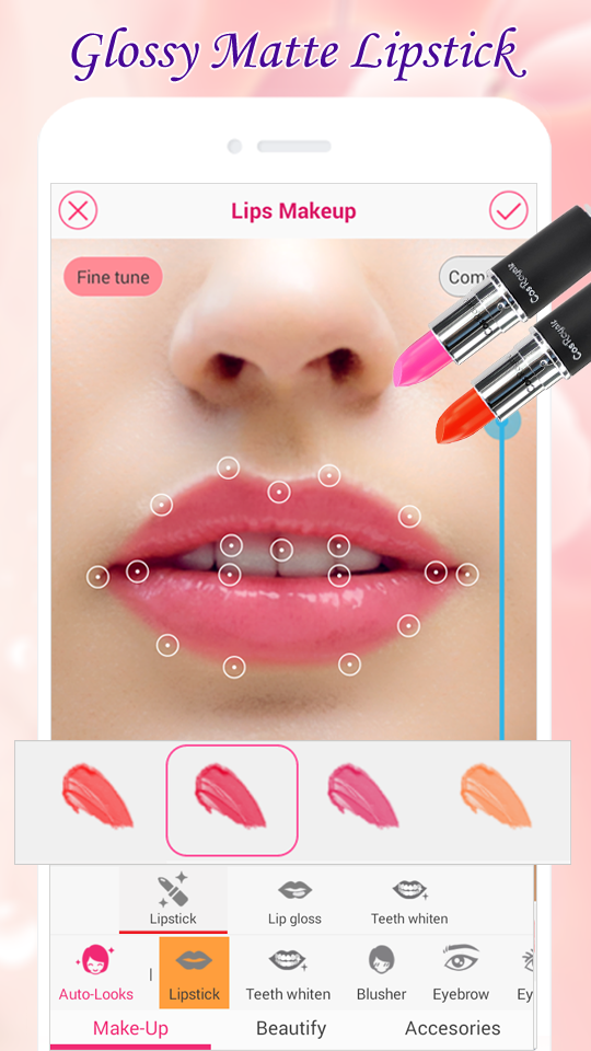 اسکرین شات 2 برنامه Beauty Makeup – Photo Makeover