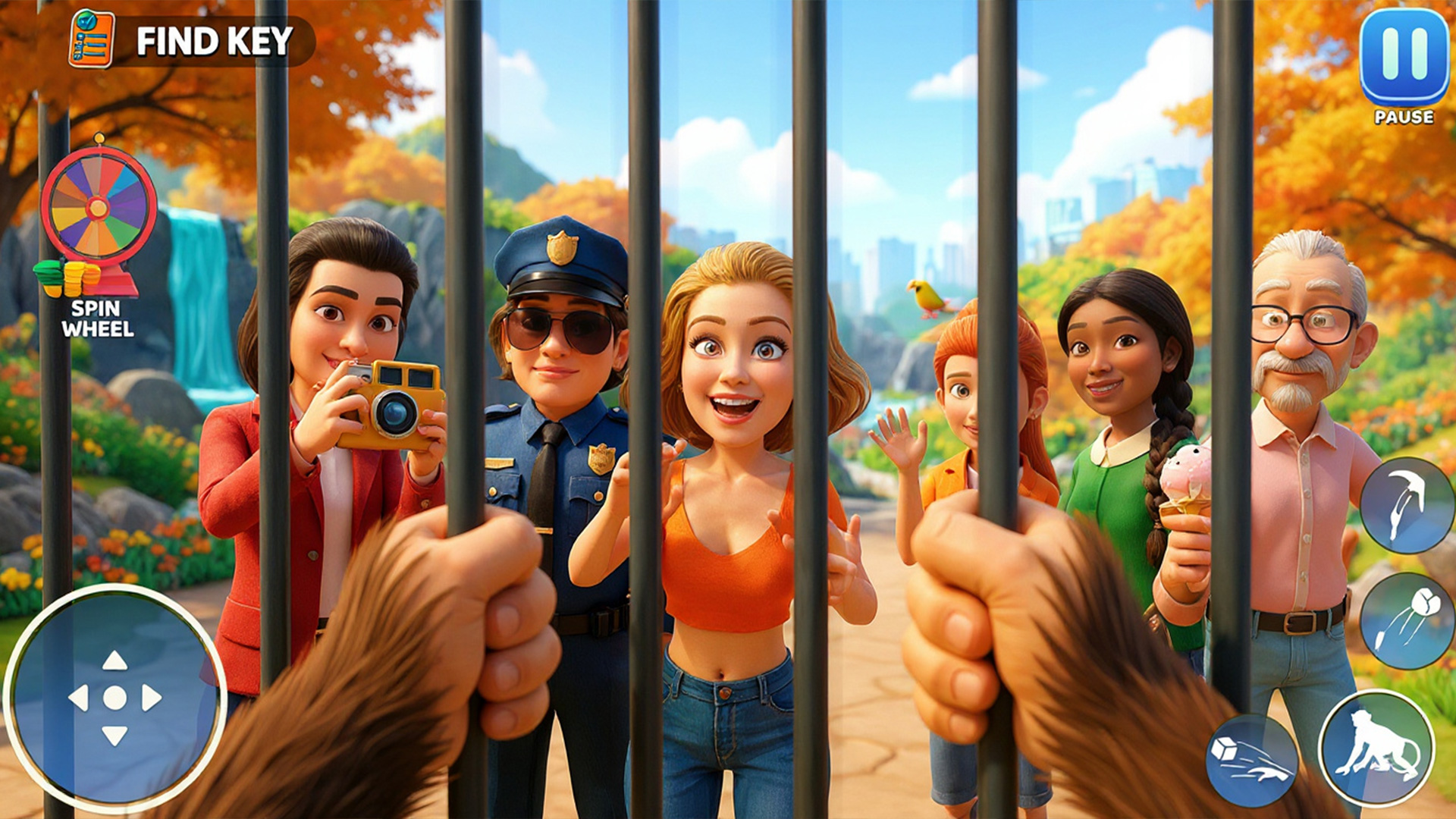 اسکرین شات 2 بازی Zoo Monkey Animal Simulator 3D