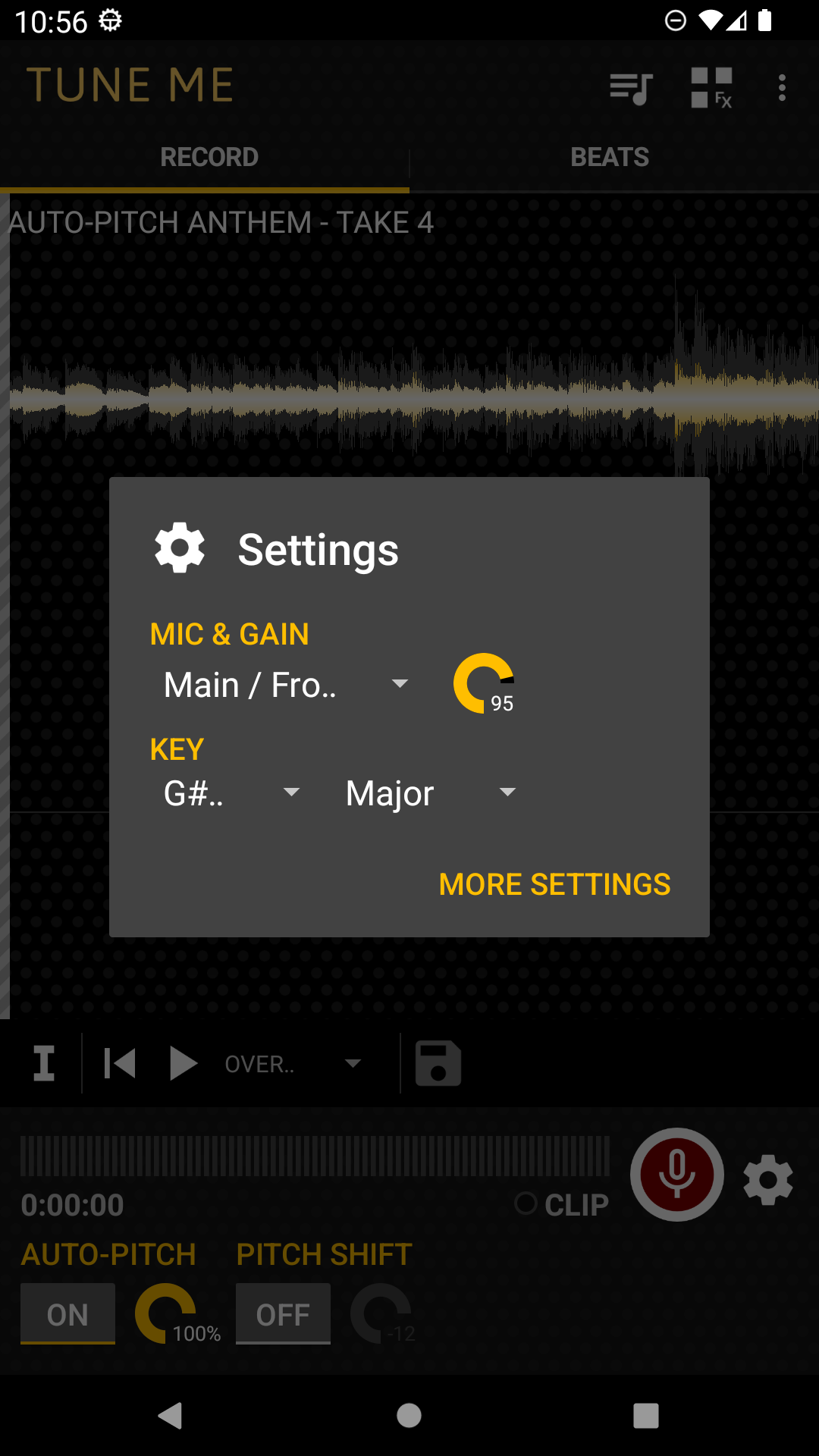 اسکرین شات 6 برنامه Tune Me: Vocal Studio