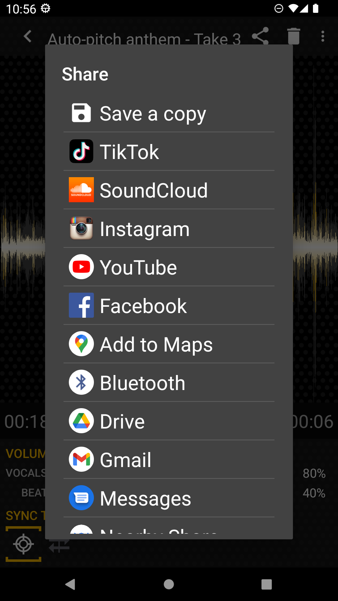 اسکرین شات 5 برنامه Tune Me: Vocal Studio