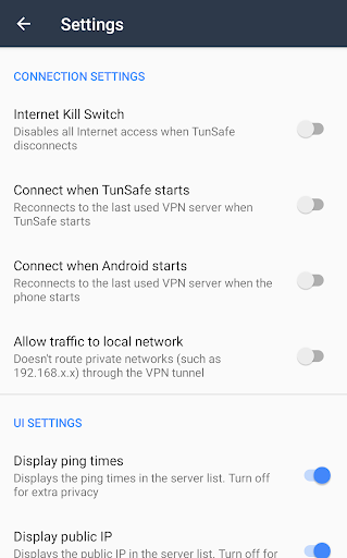 اسکرین شات 3 برنامه TunSafe VPN