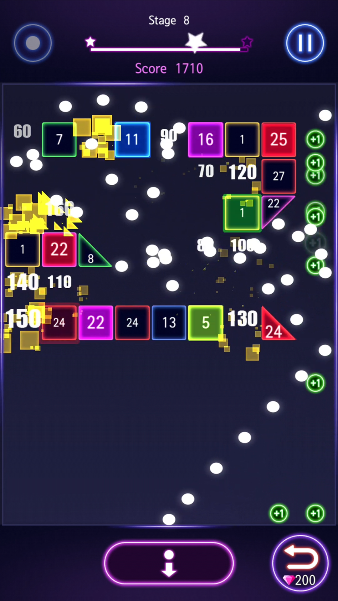 اسکرین شات 6 بازی Bricks Breaker Hit - Glow Ball