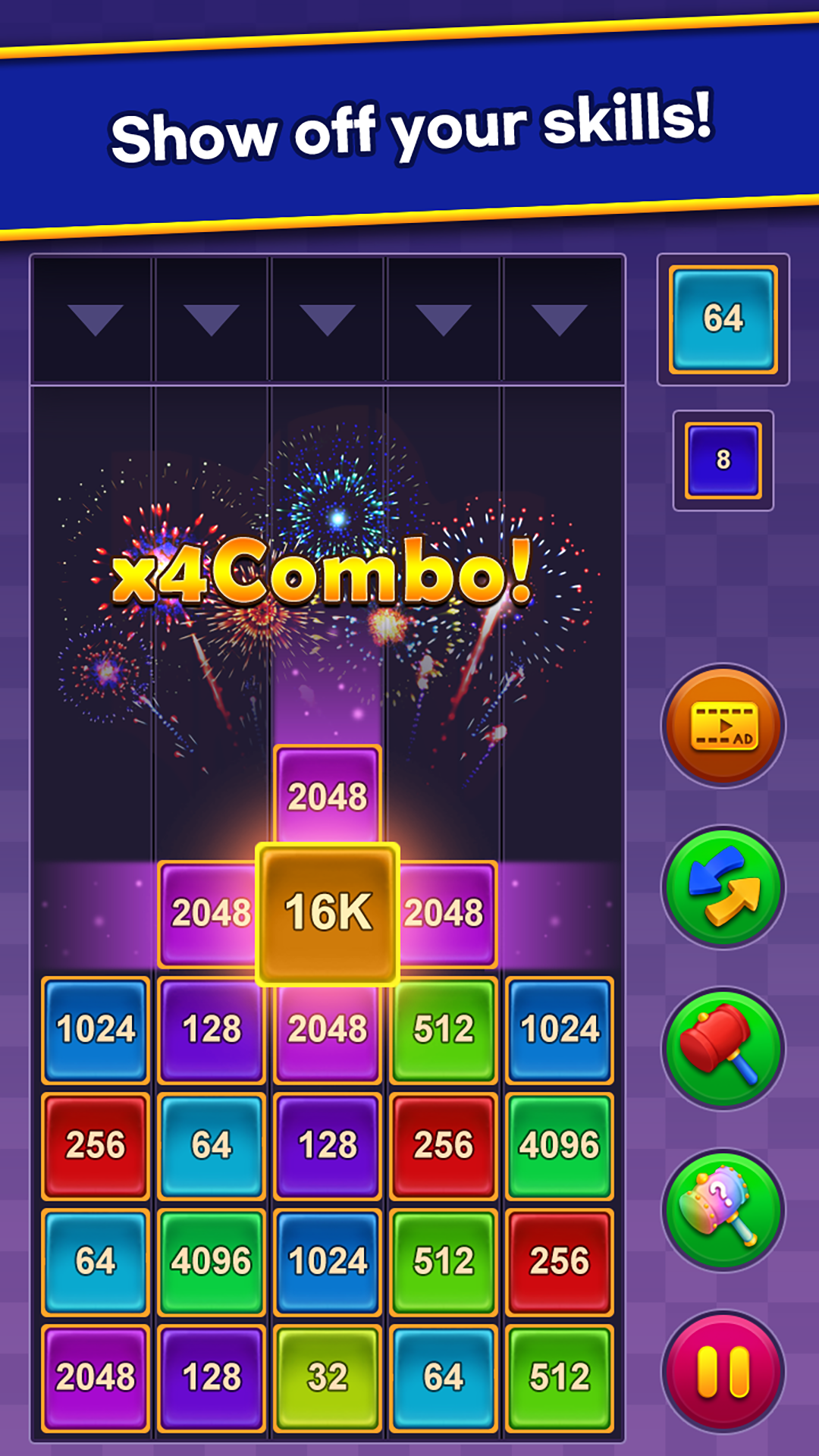 اسکرین شات 6 بازی Number One - 2048 Merge Game