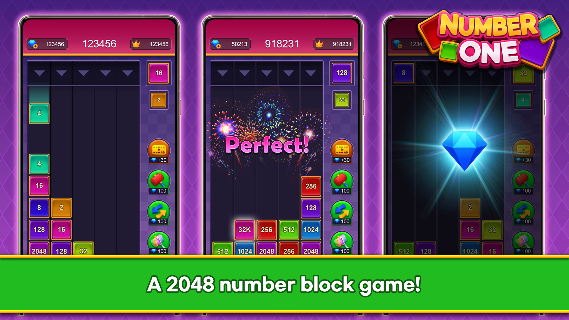 اسکرین شات 2 بازی Number One - 2048 Merge Game