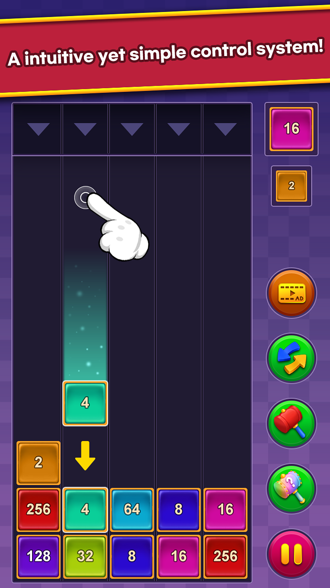 اسکرین شات 4 بازی Number One - 2048 Merge Game