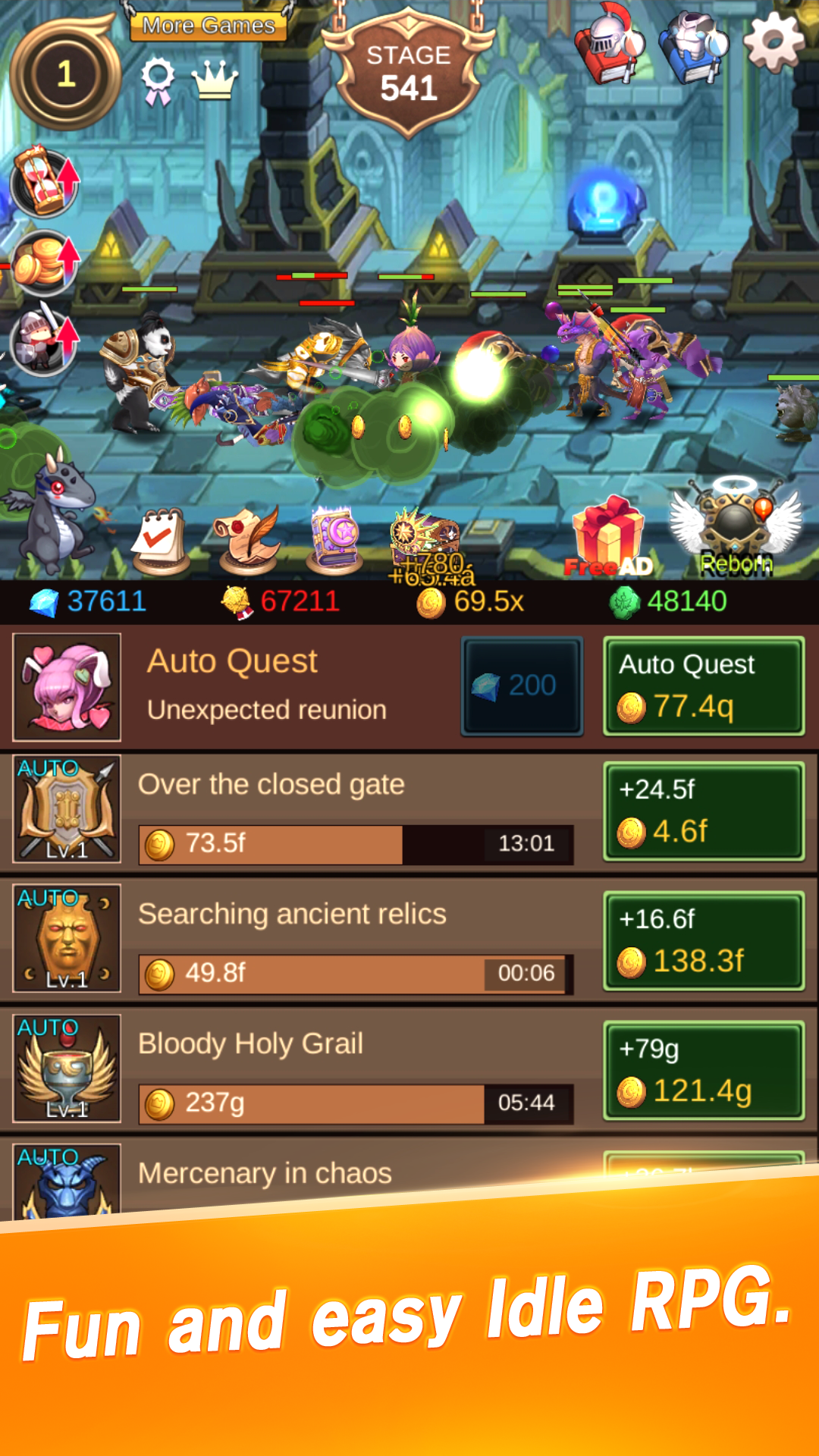 اسکرین شات 4 بازی Rebirth Master - Idle RPG