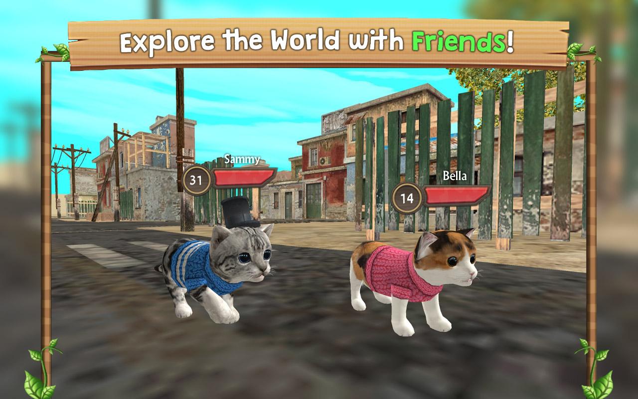 اسکرین شات 4 بازی Cat Sim Online: Play with Cats