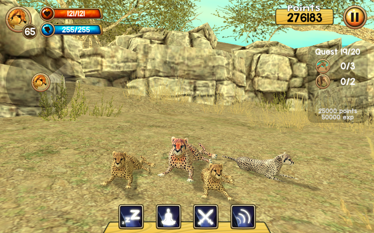 اسکرین شات 5 بازی Wild Cheetah Sim 3D