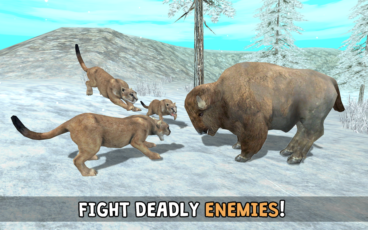 اسکرین شات 4 بازی Wild Cougar Sim 3D