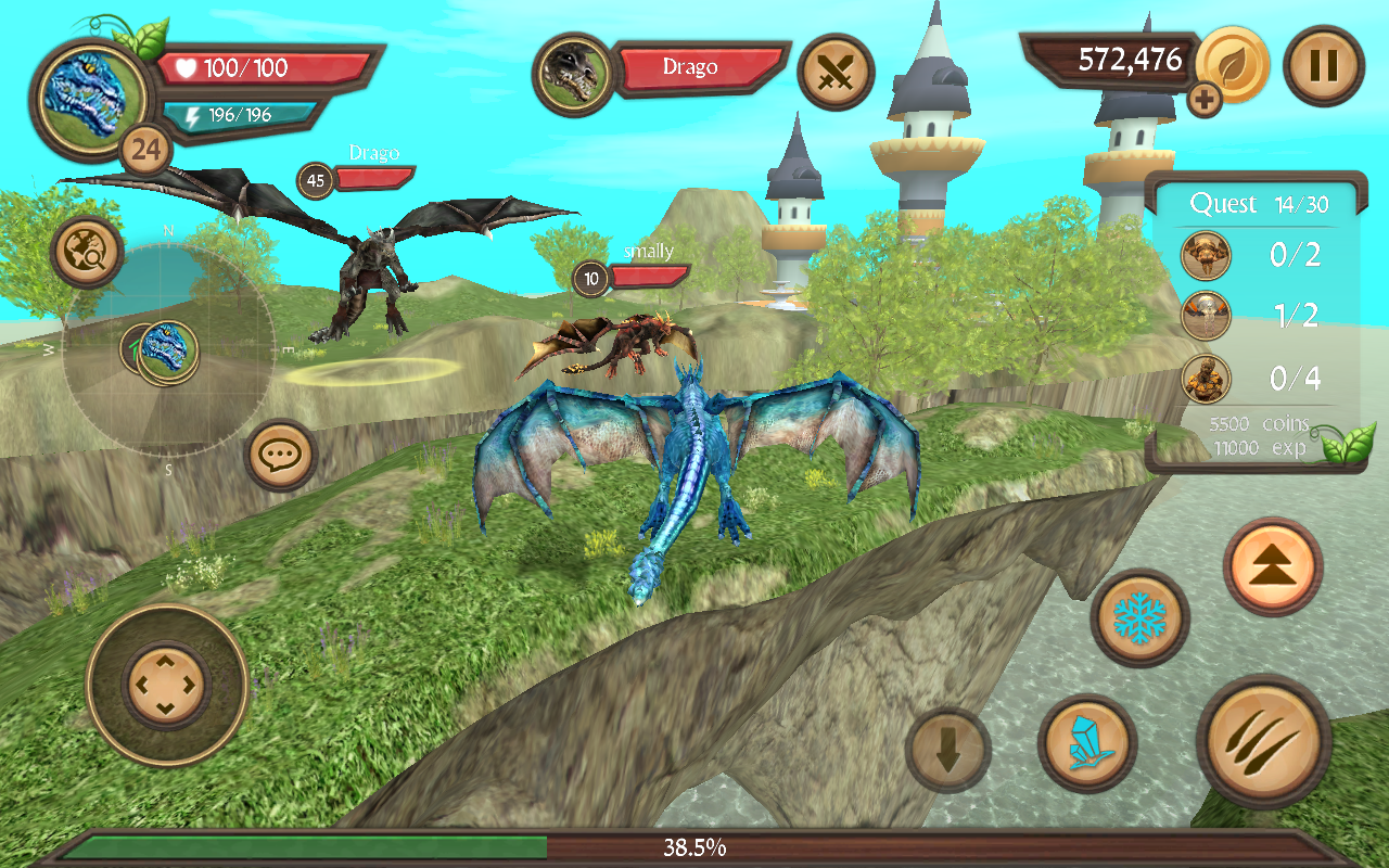 اسکرین شات 8 بازی Dragon Sim Online: Be A Dragon