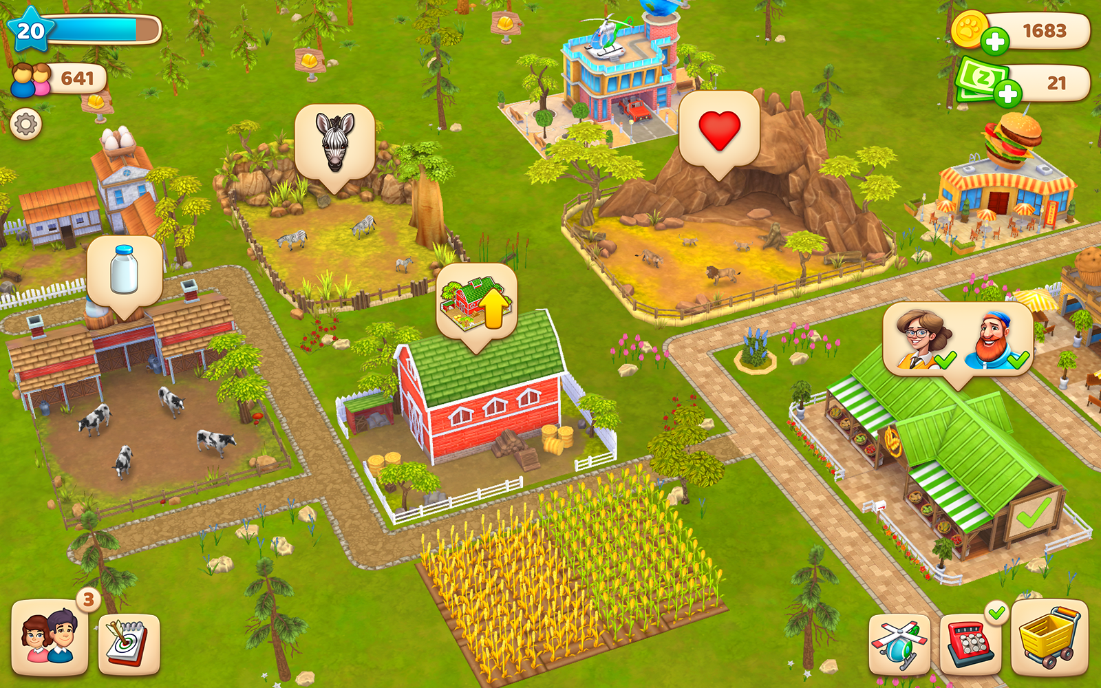اسکرین شات 5 بازی Animal Garden: Zoo Farm Merge