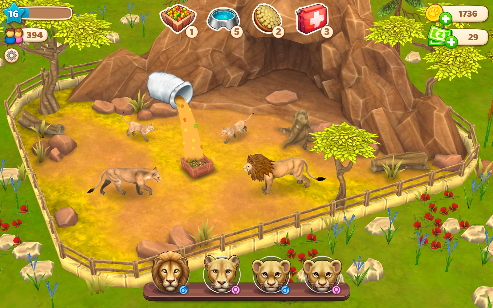 اسکرین شات 1 بازی Animal Garden: Zoo Farm Merge