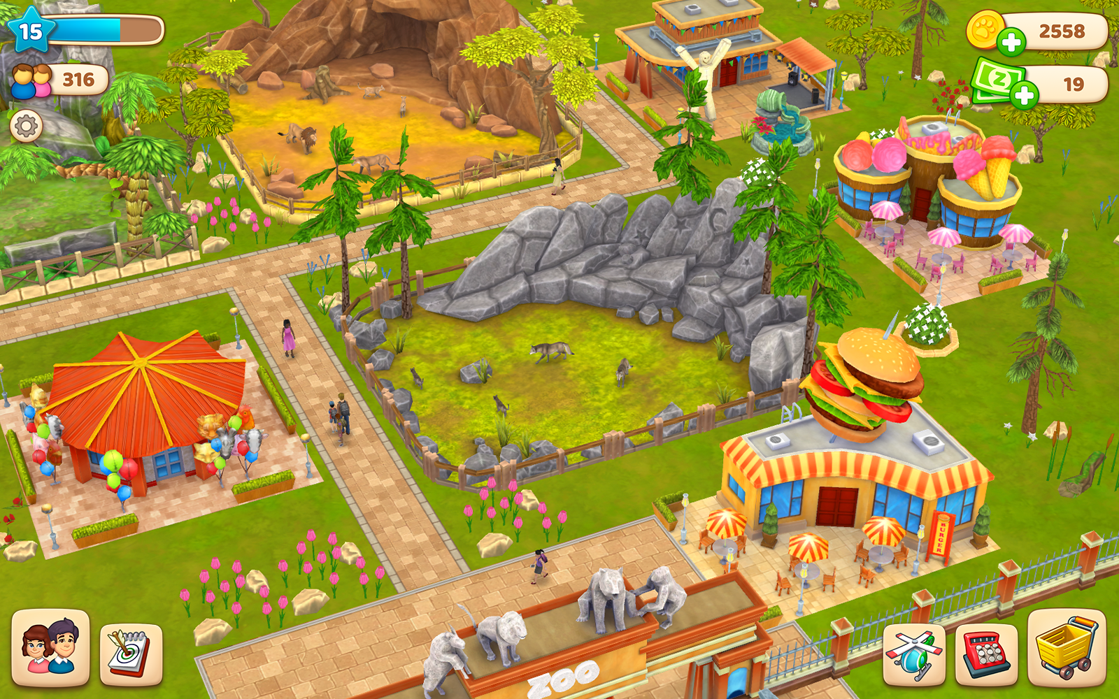اسکرین شات 2 بازی Animal Garden: Zoo Farm Merge