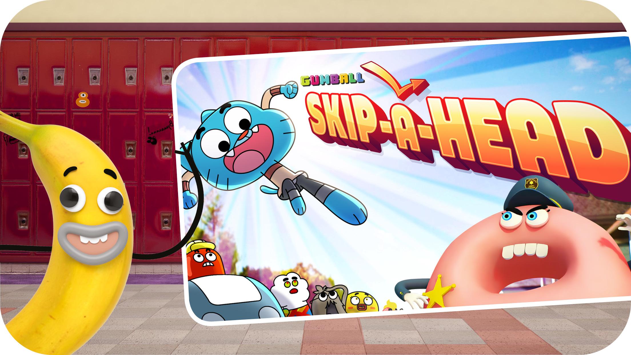 اسکرین شات 1 بازی Skip-A-Head - Gumball