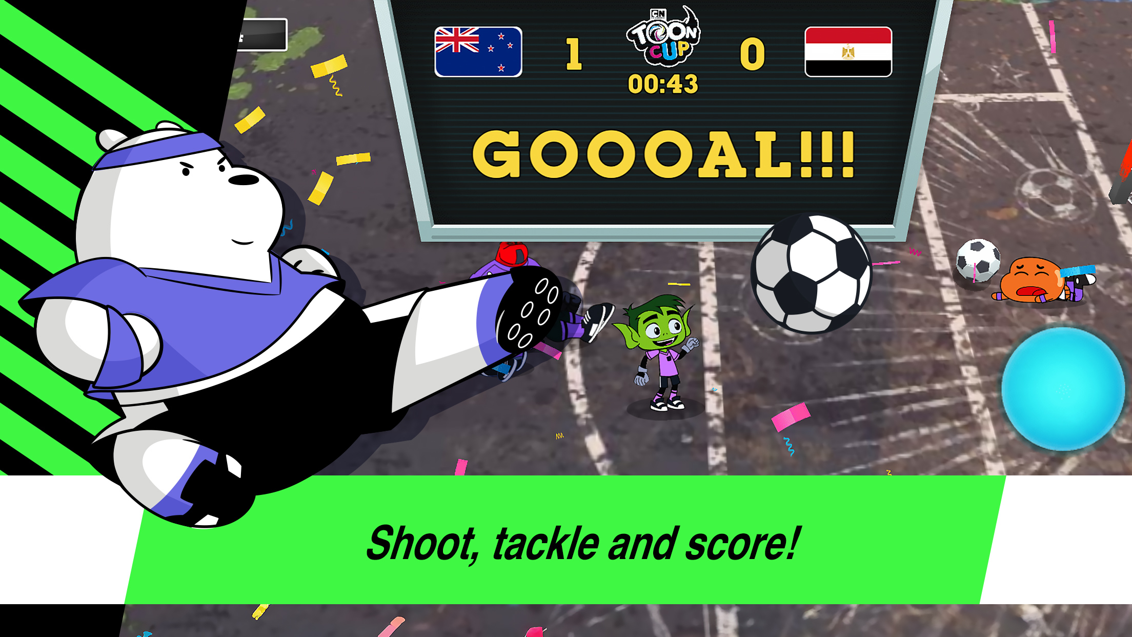 اسکرین شات 5 بازی Toon Cup - Football Game