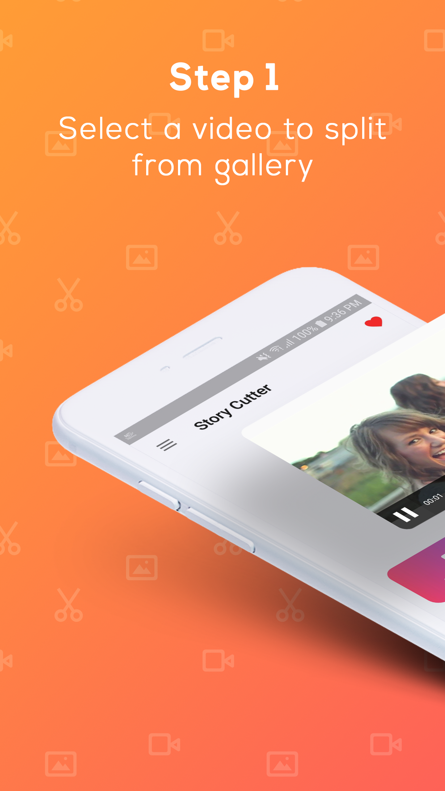 اسکرین شات 1 برنامه Video Cutter for Long Story