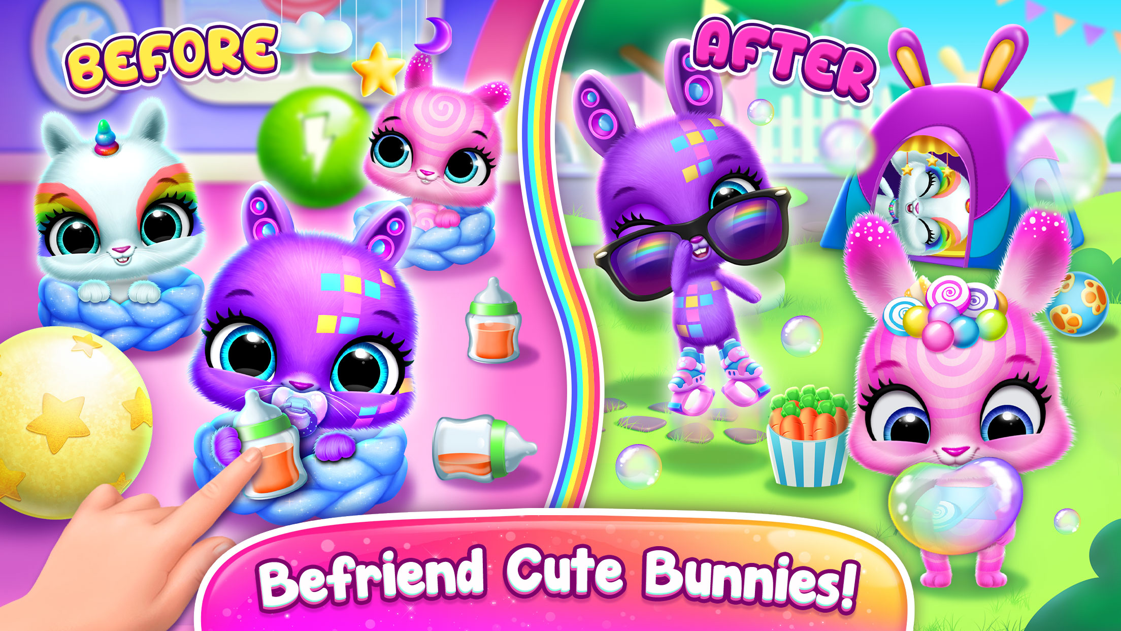 اسکرین شات 5 بازی Bunnsies - Happy Pet World