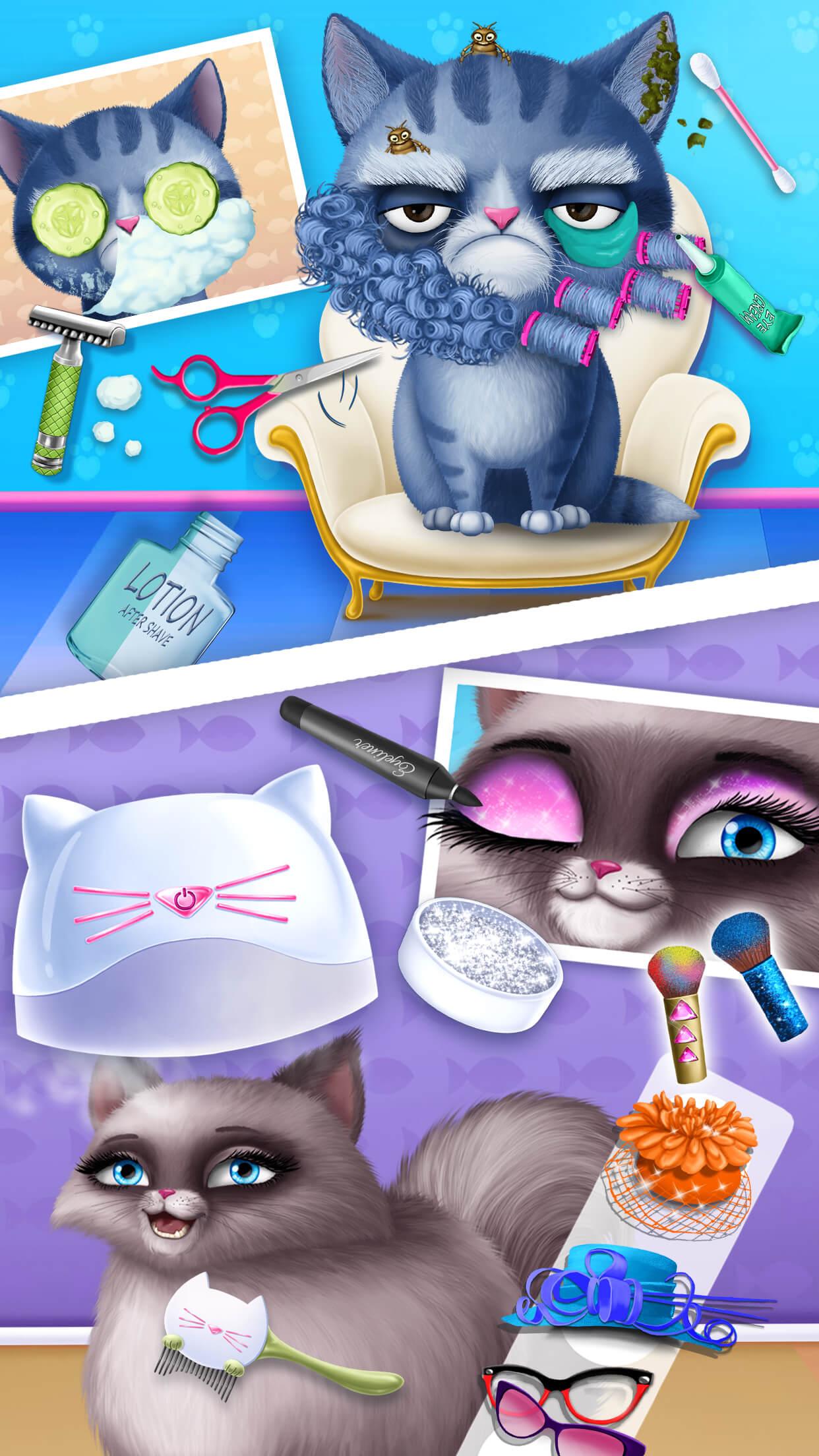 اسکرین شات 5 بازی Cat Hair Salon Birthday Party