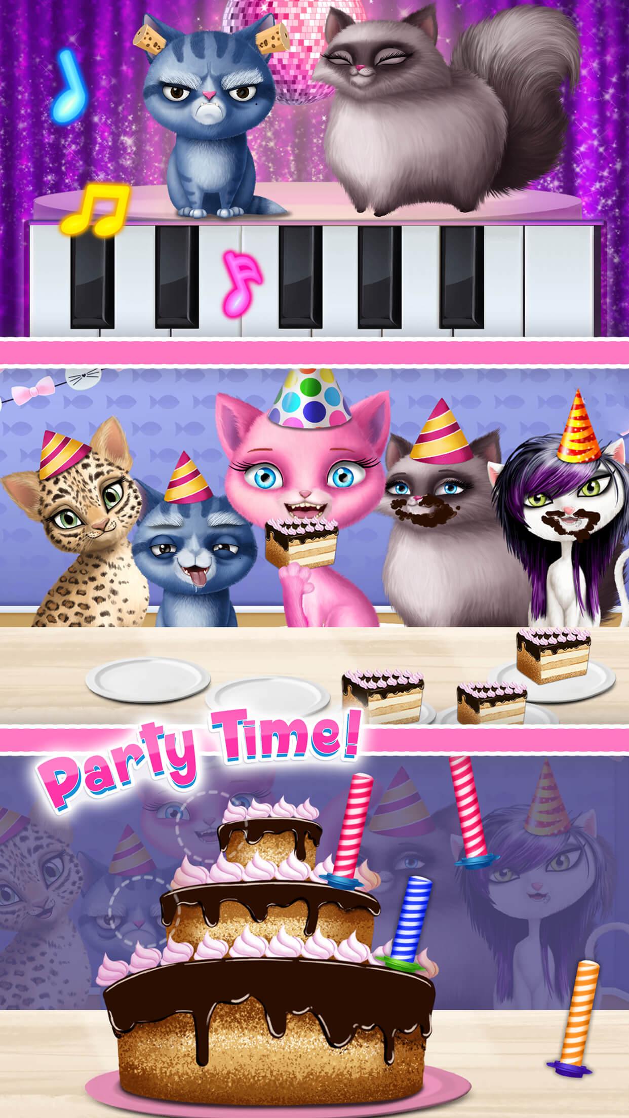 اسکرین شات 7 بازی Cat Hair Salon Birthday Party