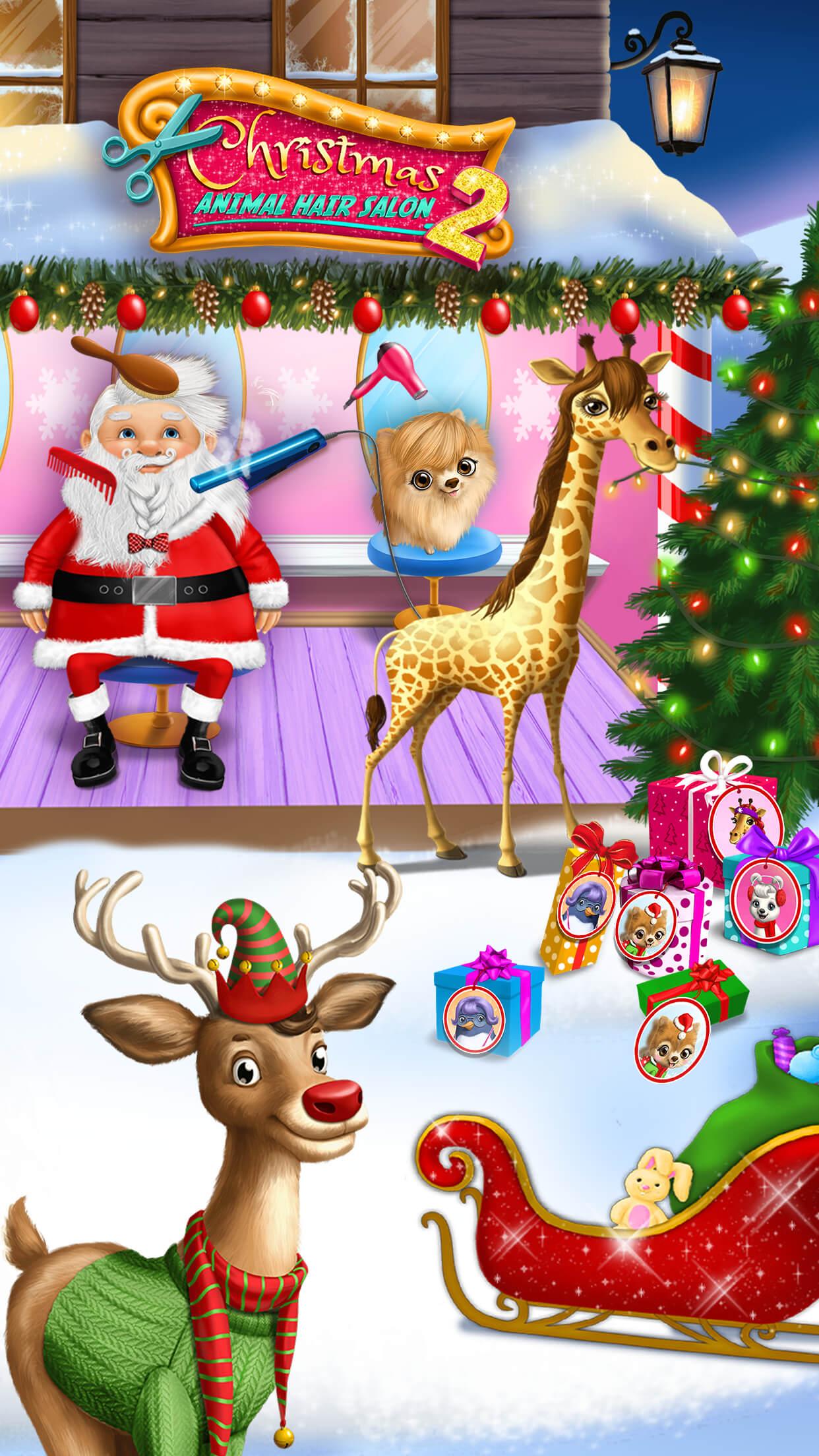 اسکرین شات 2 بازی Christmas Animal Hair Salon 2