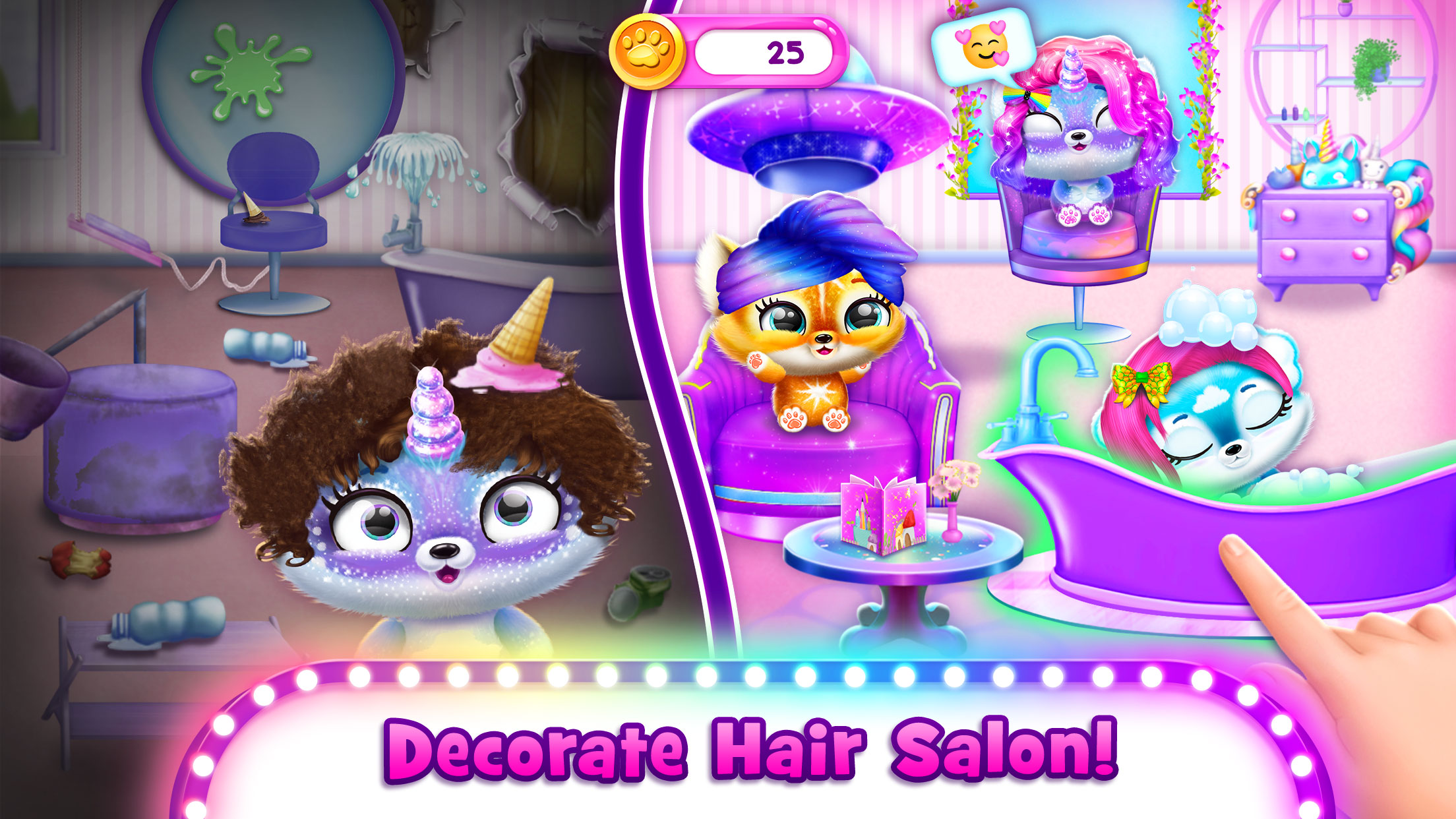 اسکرین شات 3 بازی Fluvsies Hair Salon