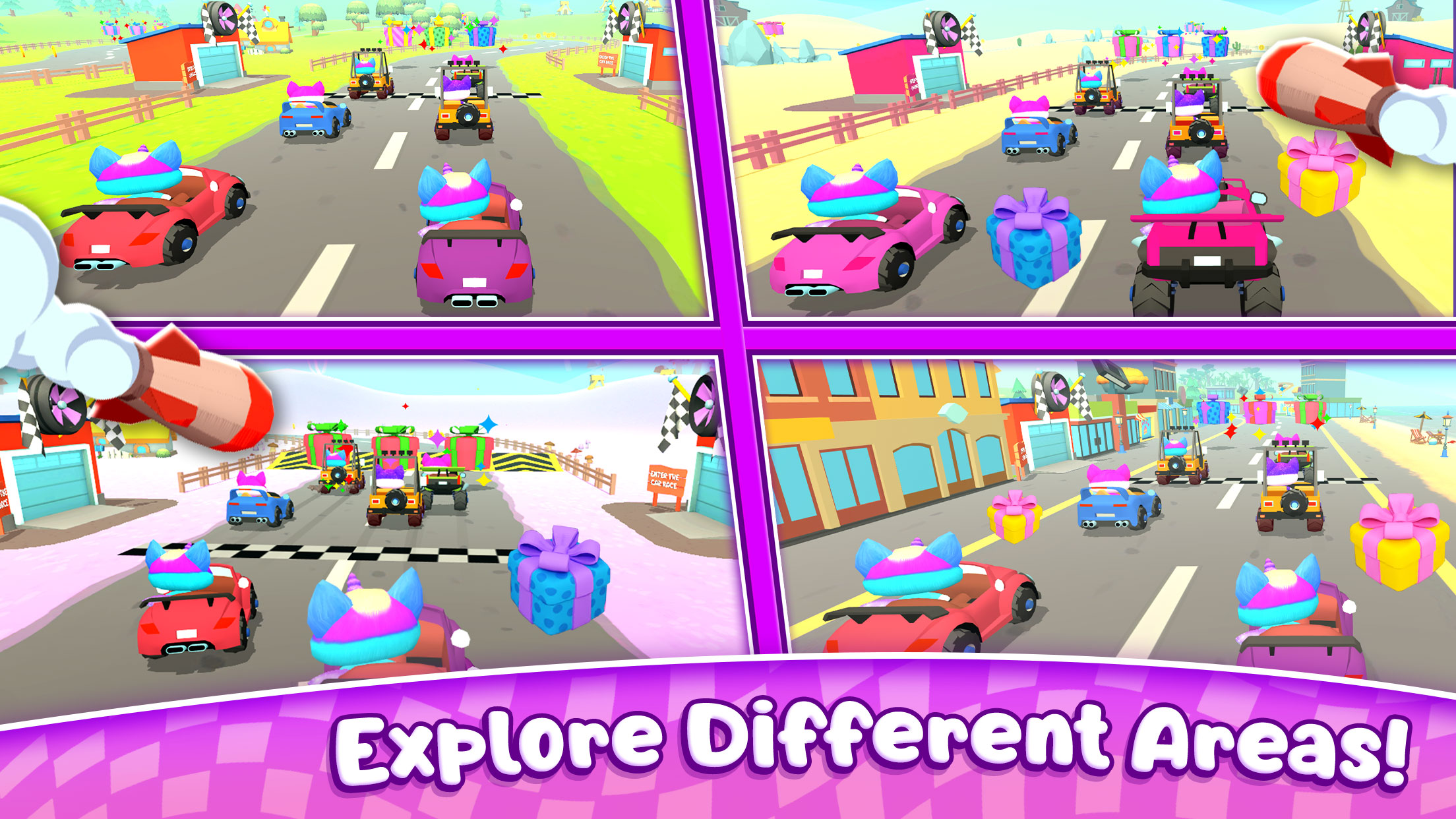 اسکرین شات 3 بازی Fluvsies Racing