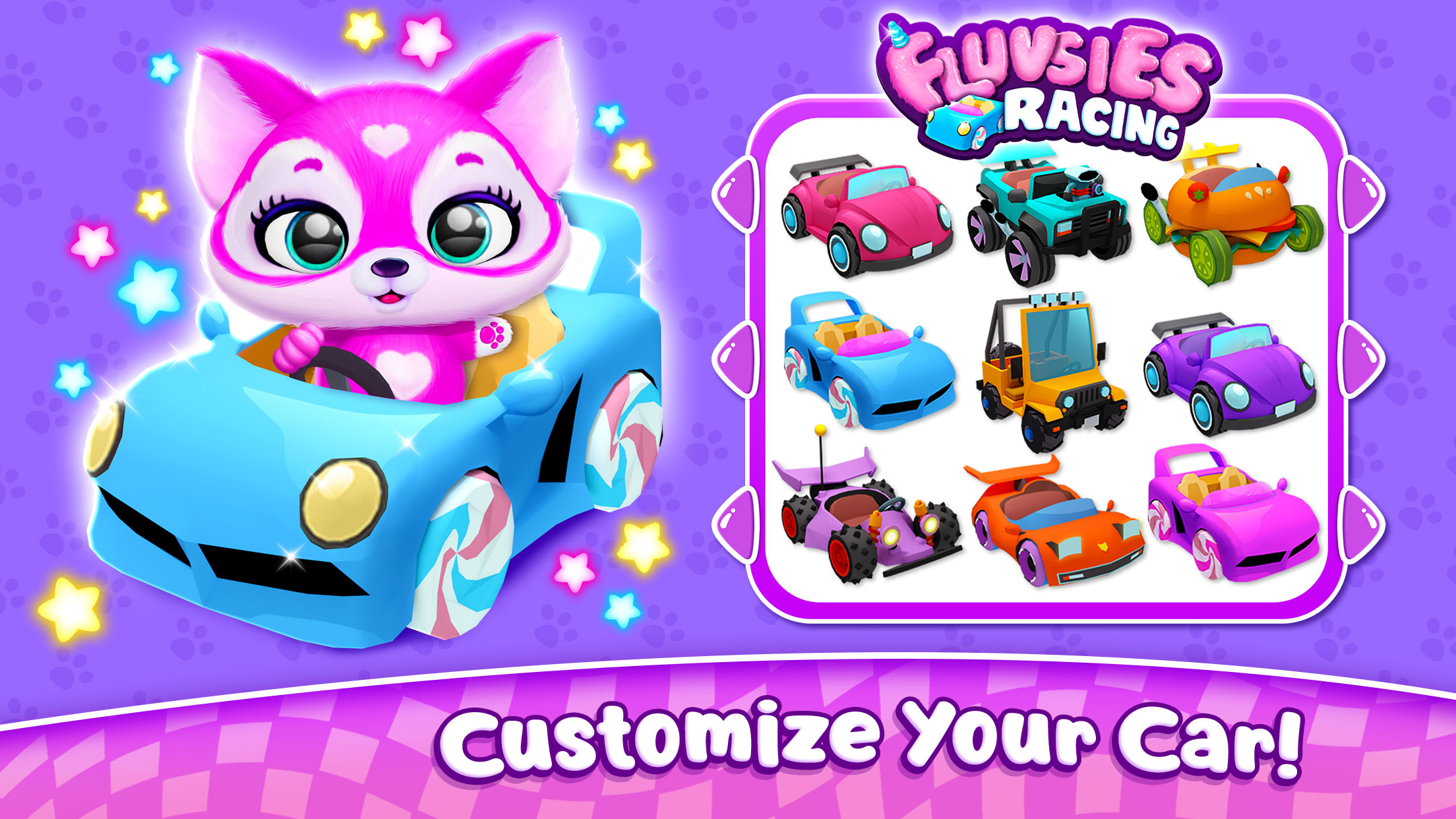 اسکرین شات 1 بازی Fluvsies Racing