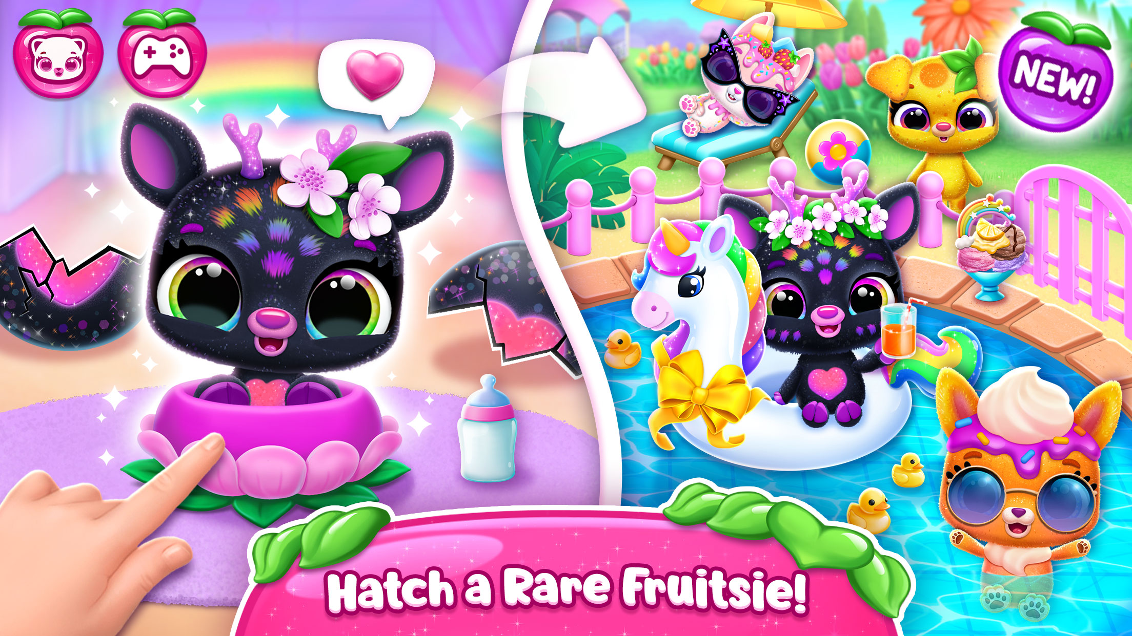 اسکرین شات 2 بازی Fruitsies - Pet Friends