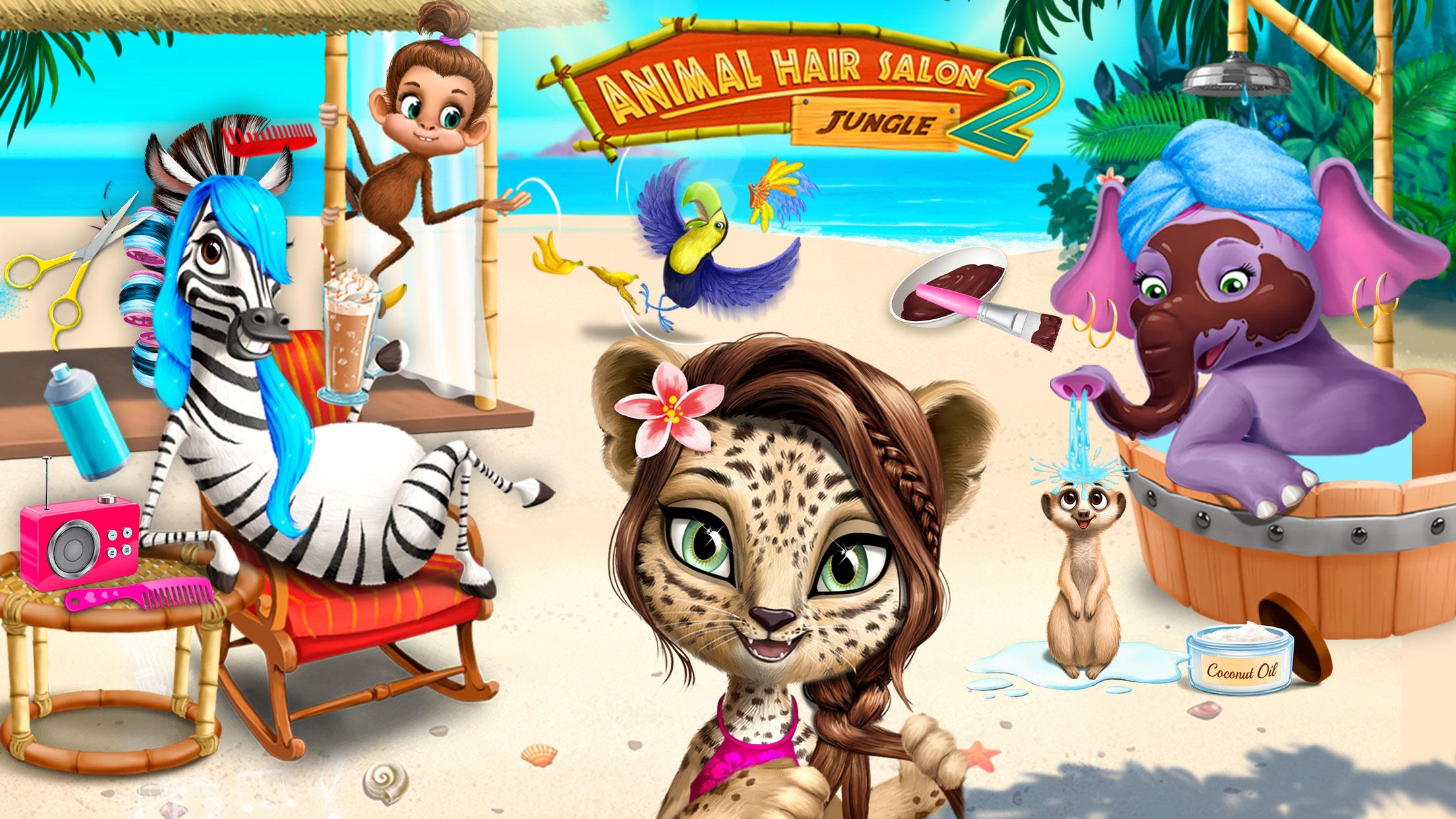 اسکرین شات 2 بازی Jungle Animal Hair Salon 2