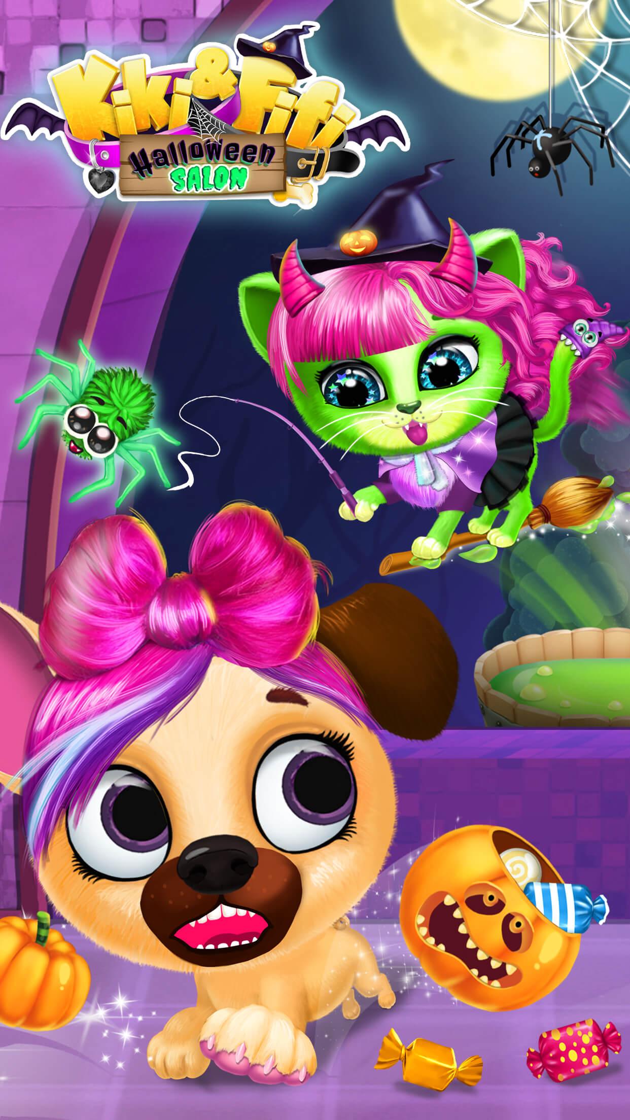 اسکرین شات 4 بازی Kiki & Fifi Halloween Salon
