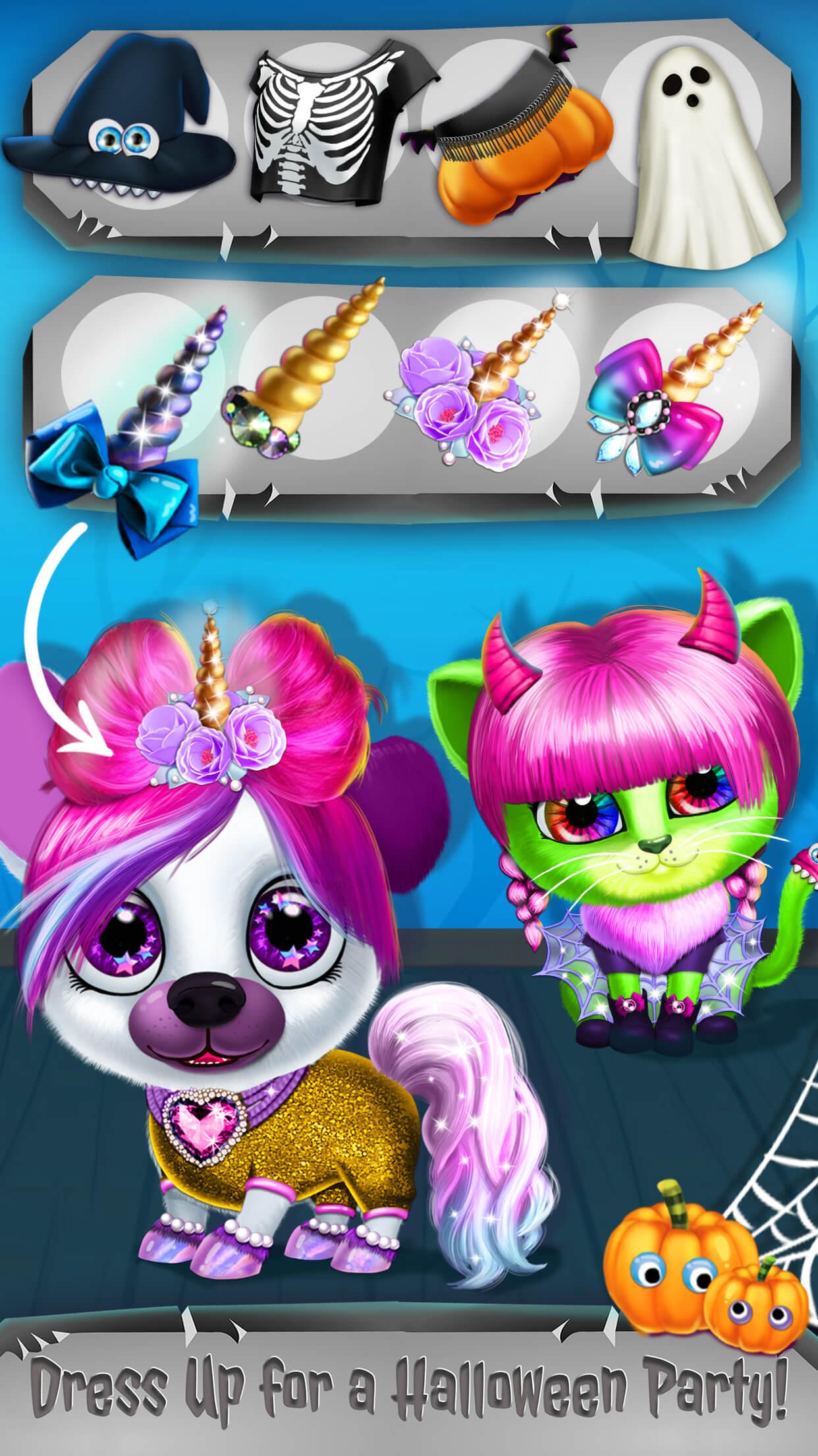 اسکرین شات 7 بازی Kiki & Fifi Halloween Salon