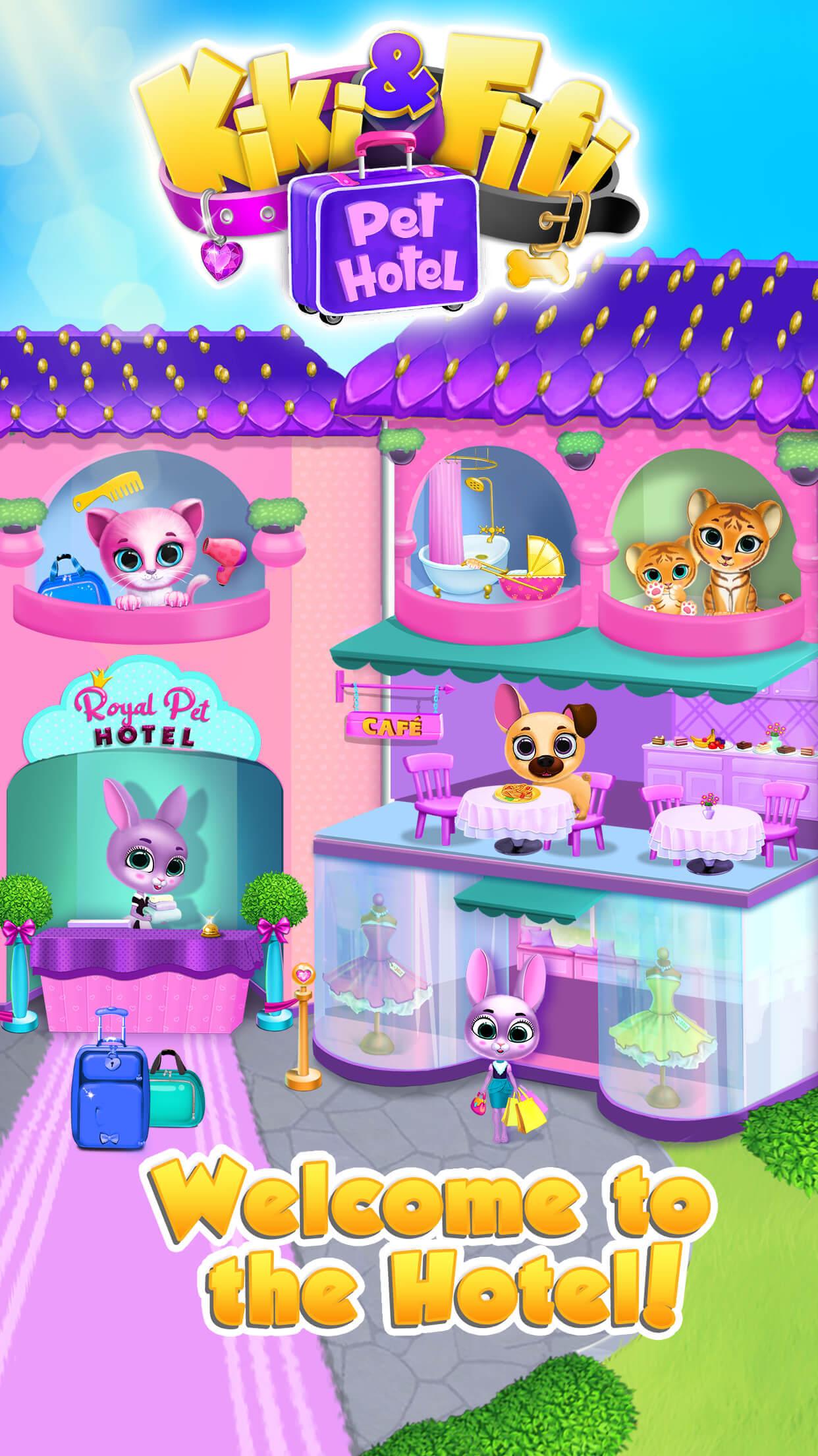 اسکرین شات 1 بازی Kiki & Fifi Pet Hotel