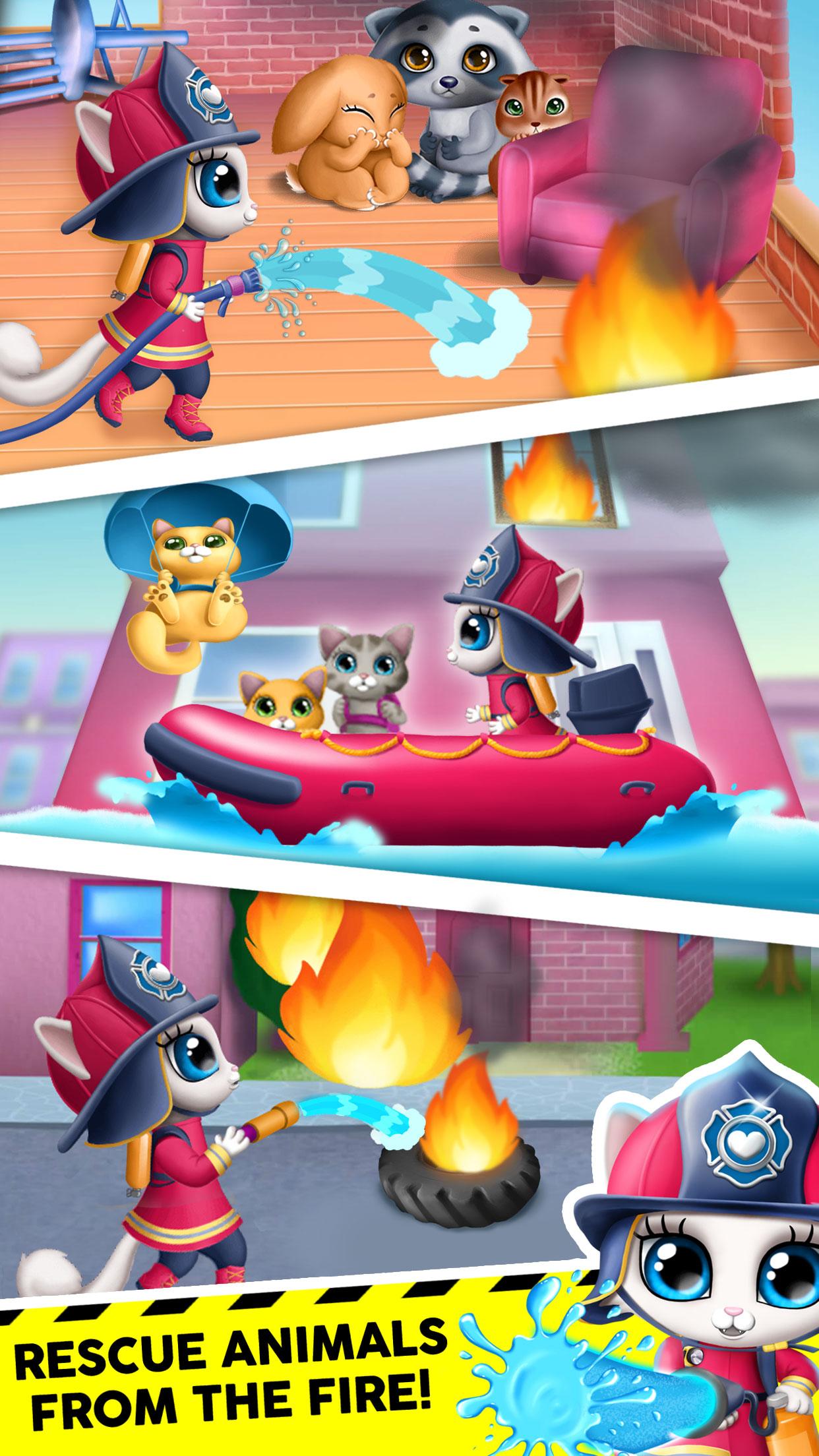 اسکرین شات 3 بازی Kitty Meow Meow City Heroes