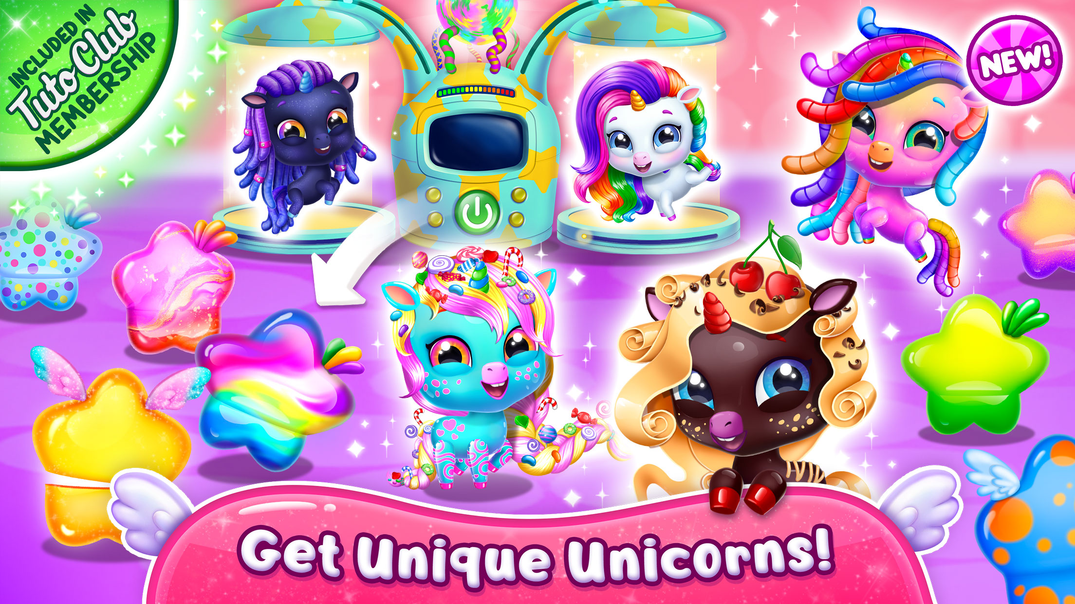 اسکرین شات 1 بازی Kpopsies - Hatch Baby Unicorns