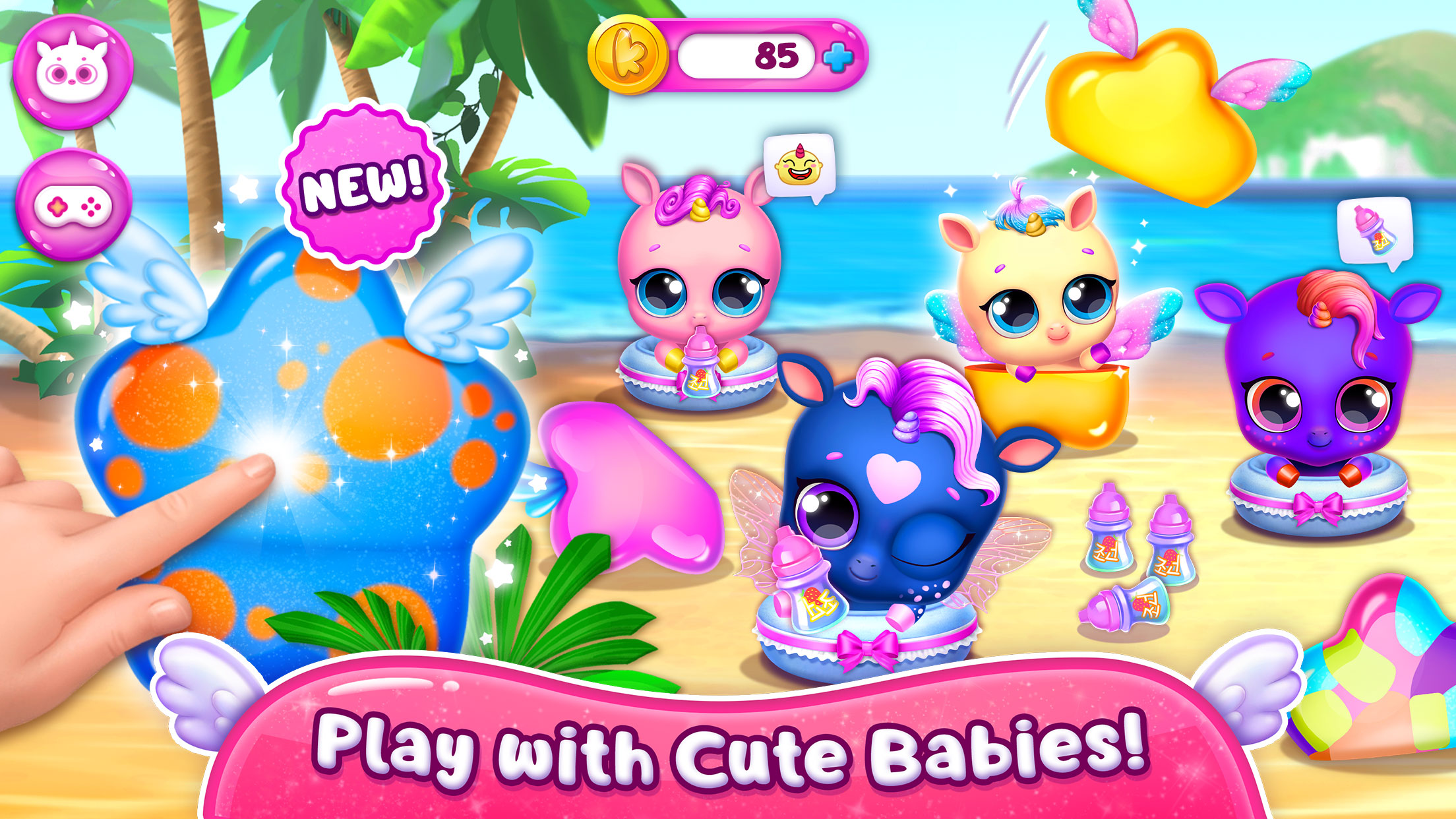 اسکرین شات 6 بازی Kpopsies - Hatch Baby Unicorns