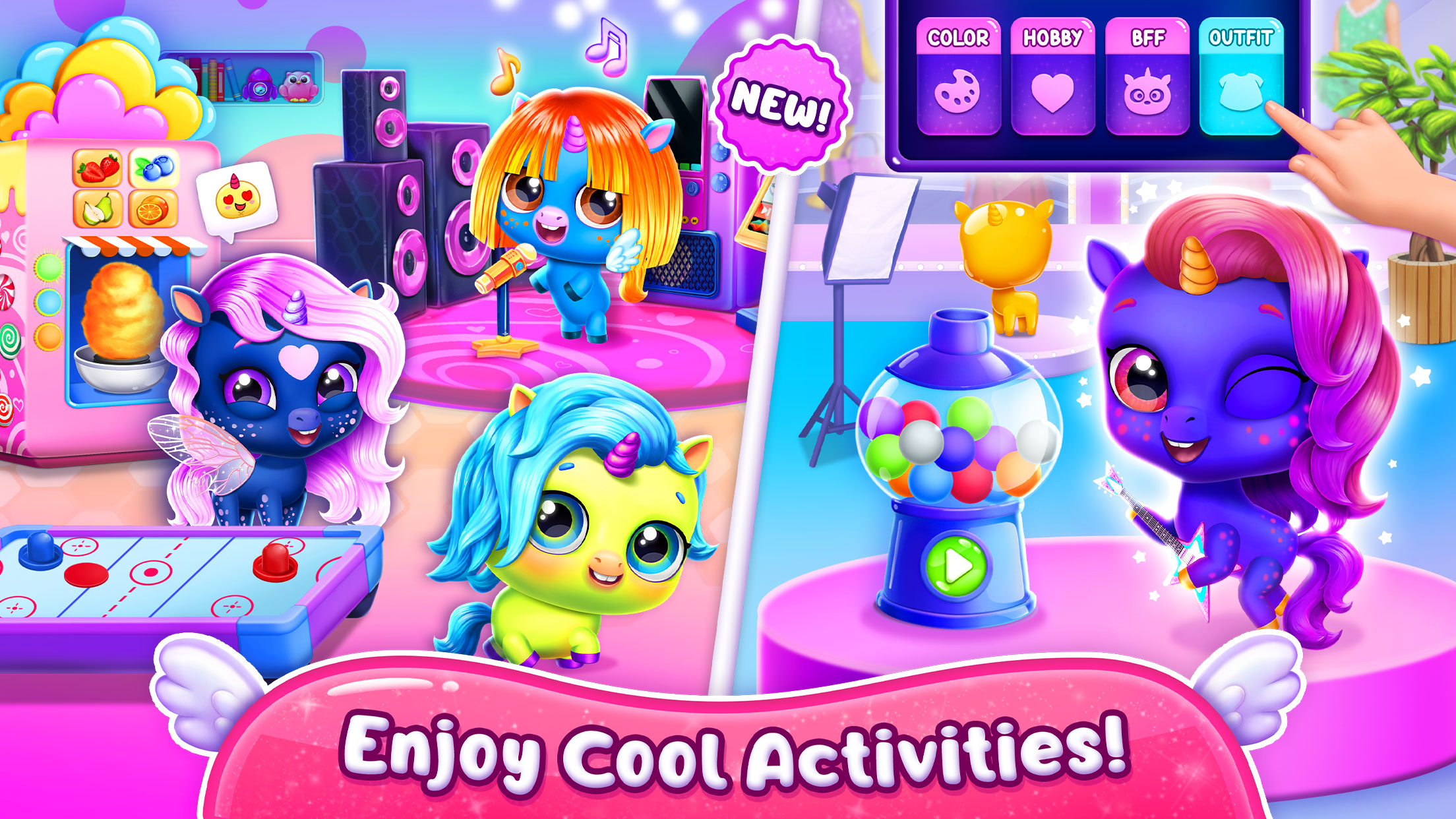 اسکرین شات 8 بازی Kpopsies - Hatch Baby Unicorns