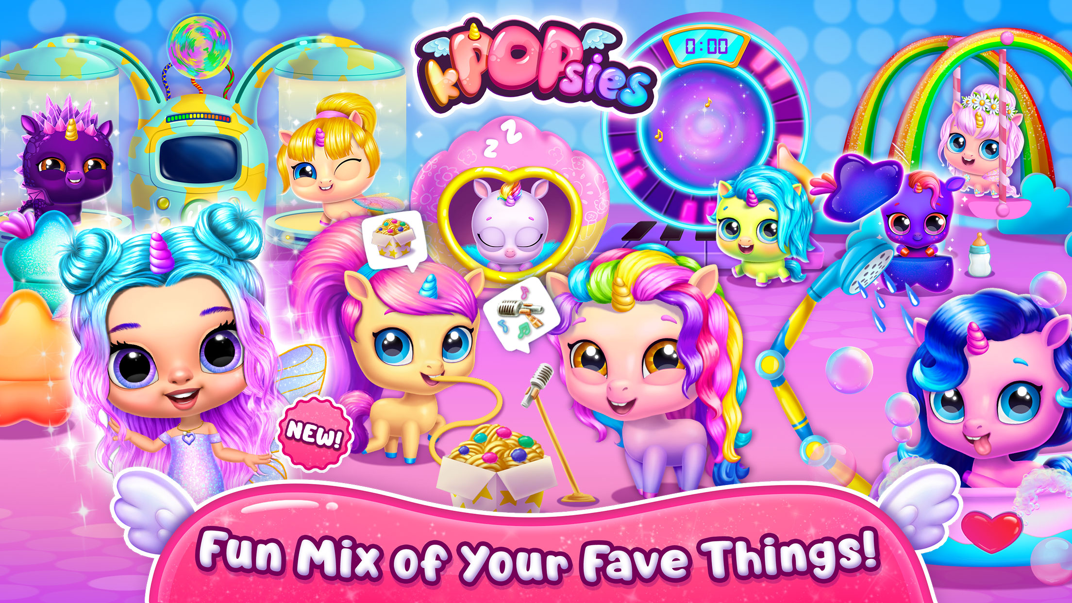 اسکرین شات 4 بازی Kpopsies - Hatch Baby Unicorns